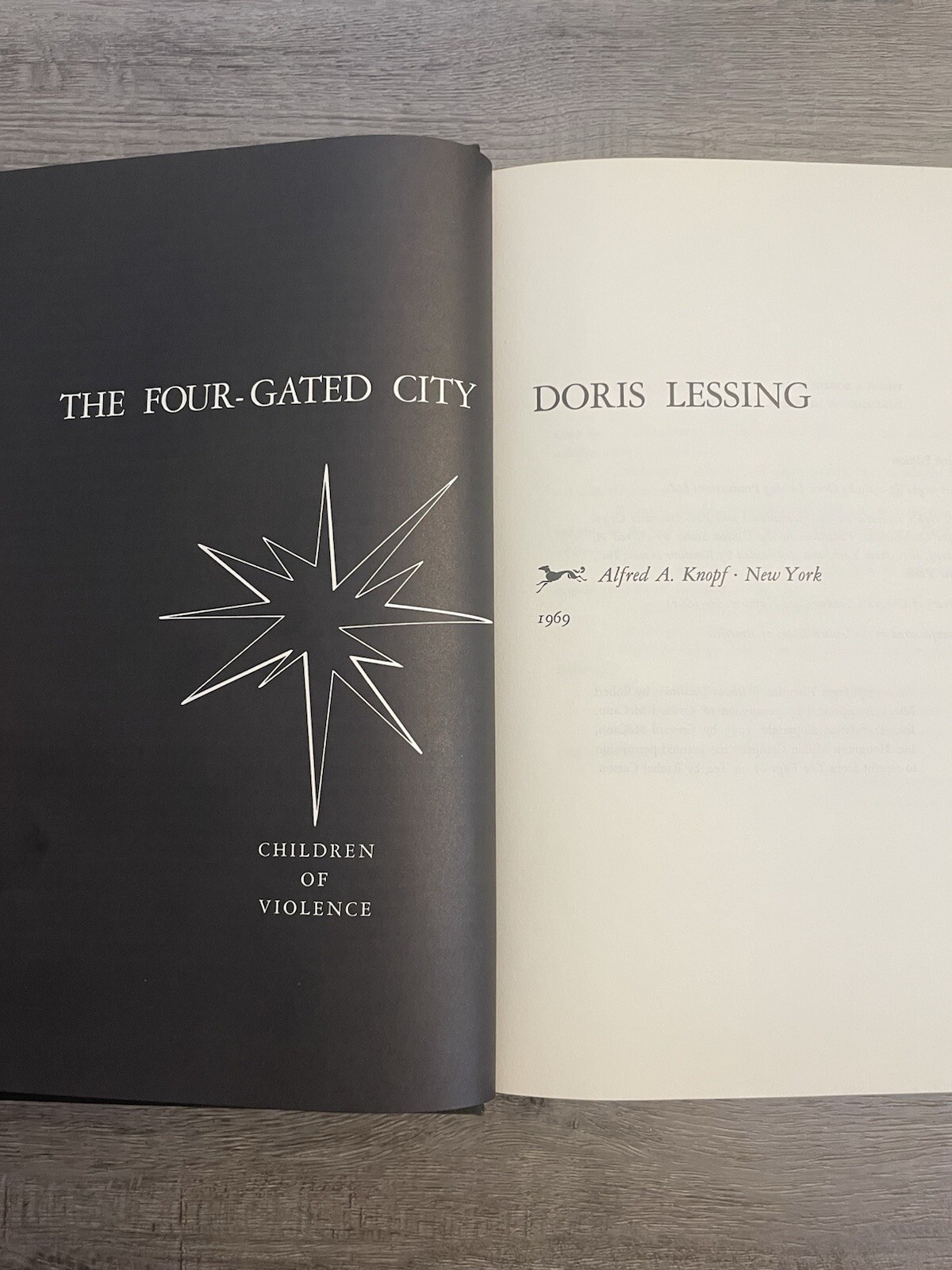 Doris Lessing The Four-Gated City Children Of Violence 1969 First Edition Book