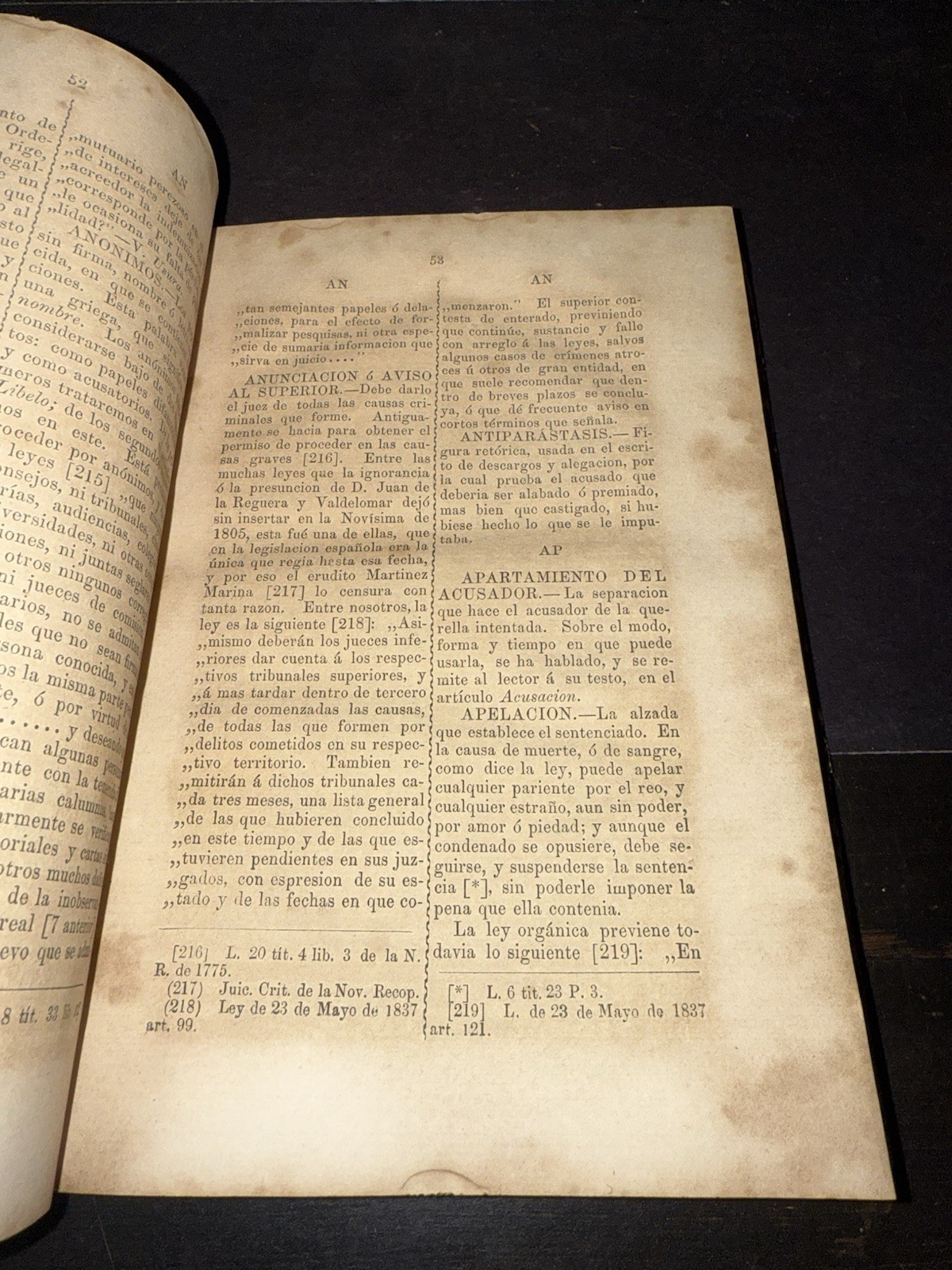 Antique Pre Civil War 1850 Mexico Mexican Law Book Criminal Justice Crime Scarce
