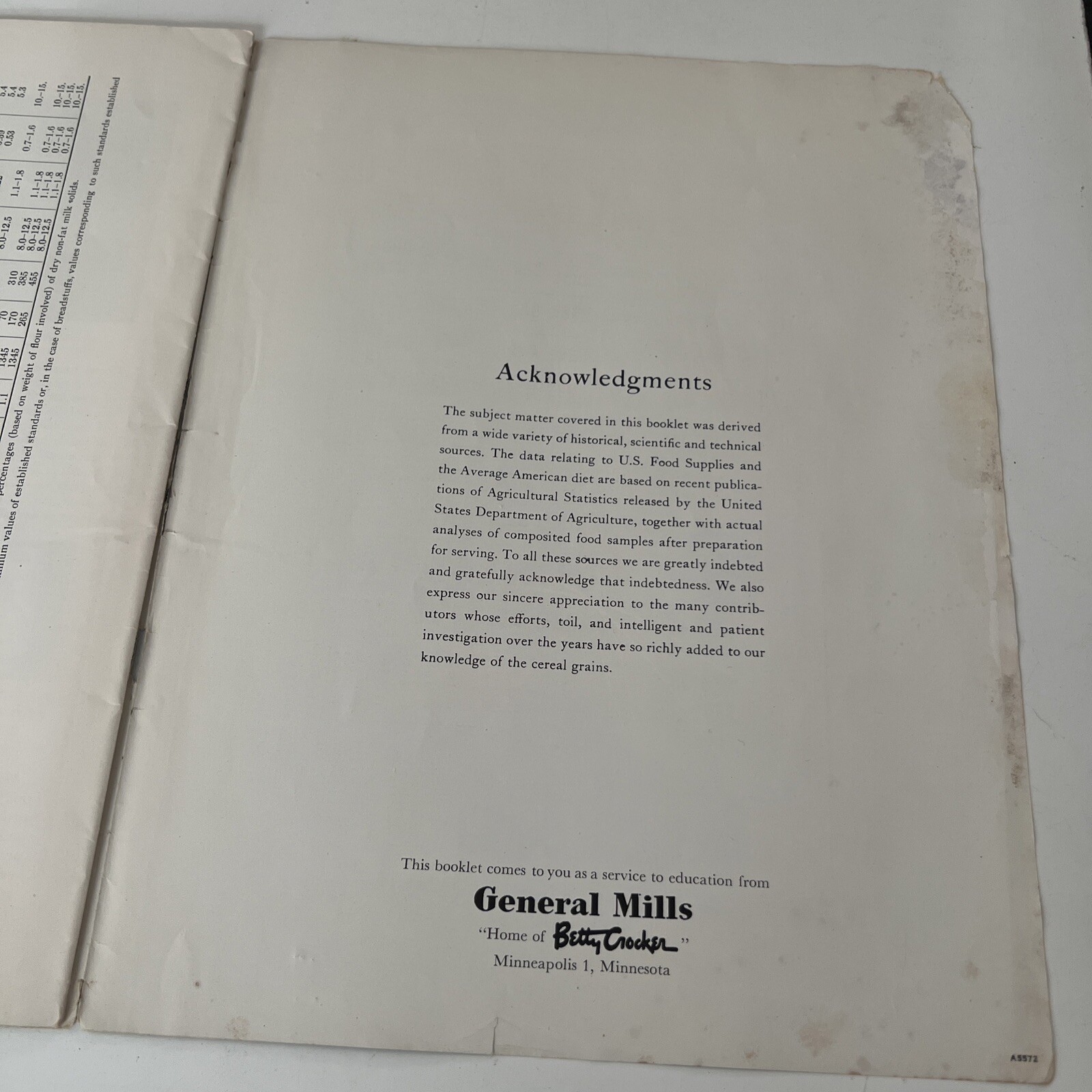 GENERAL MILLS 26 Page Publication THE STORY OF THE CEREAL GRAINS