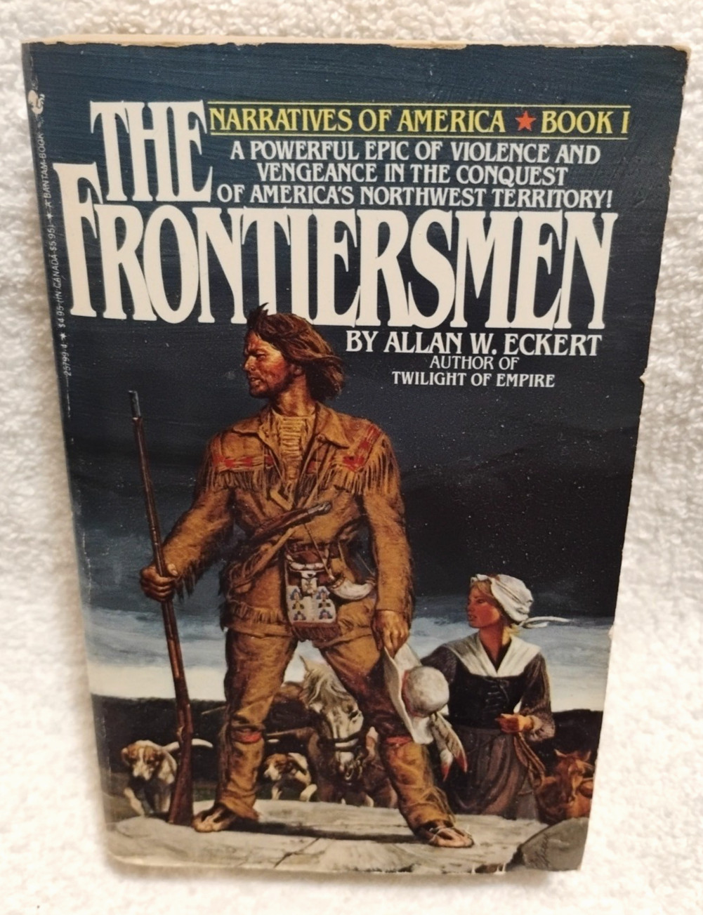The Frontiersmen by Allan W Eckert Vtg PB Book Historical Novel Simon Kenton