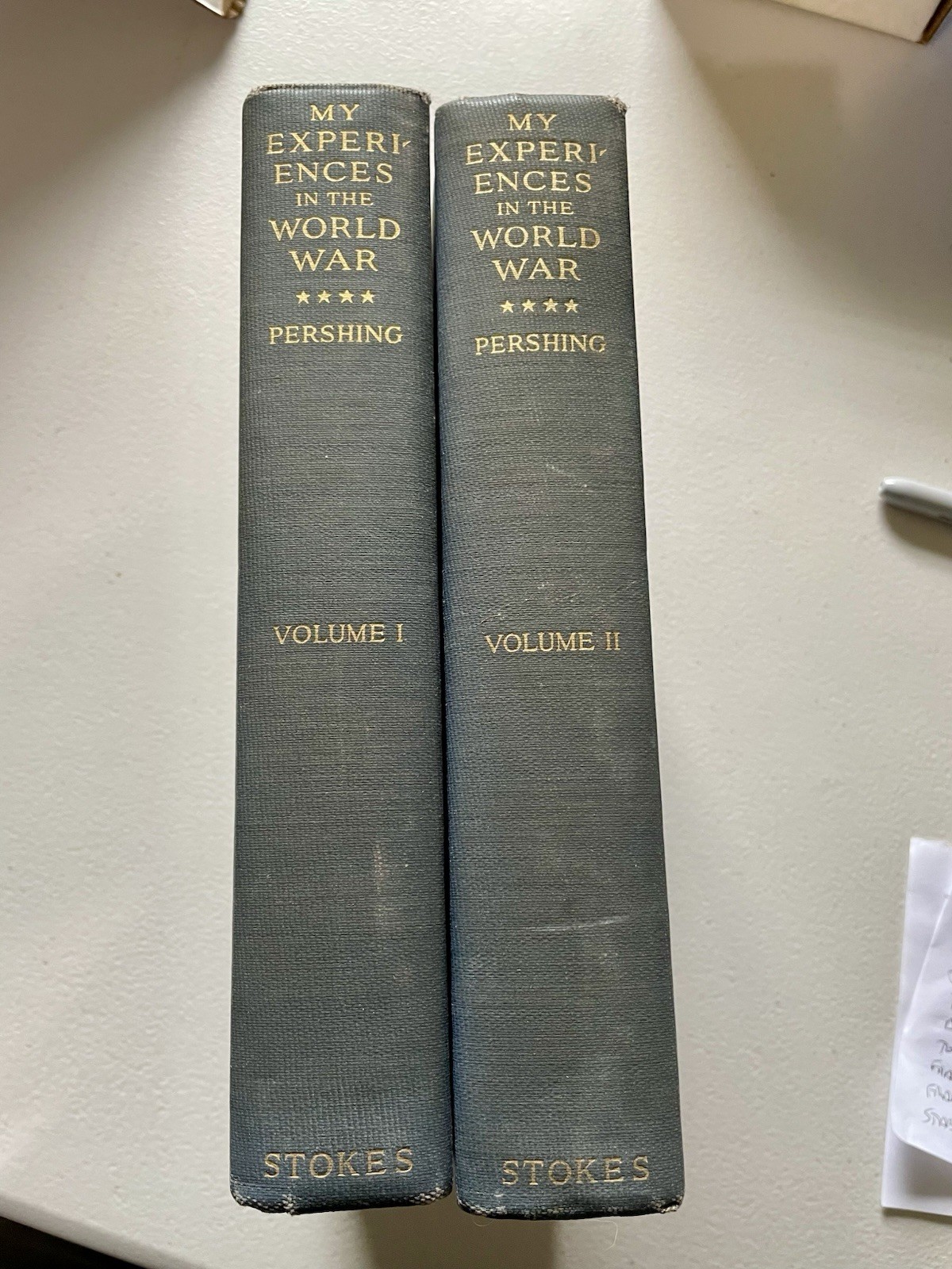 1931 My Experiences in the World War by John J. Pershing FIRST EDITION 2 Volumes