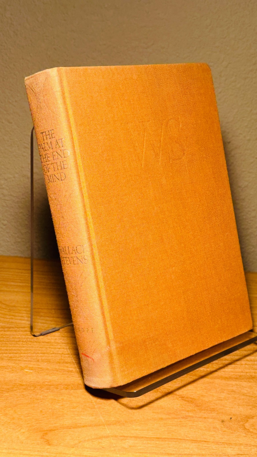The Palm at the End of the Mind, a poetry collection by Wallace Stevens. 1st Ed.