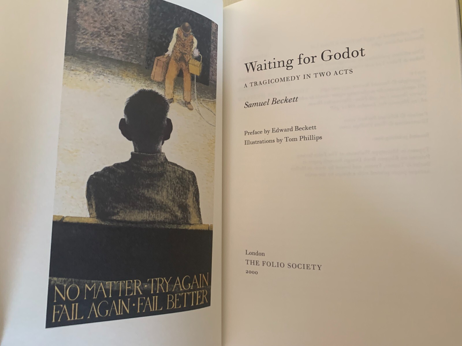 Folio Society Samuel Beckett Waiting for Godot Like New Hardcover