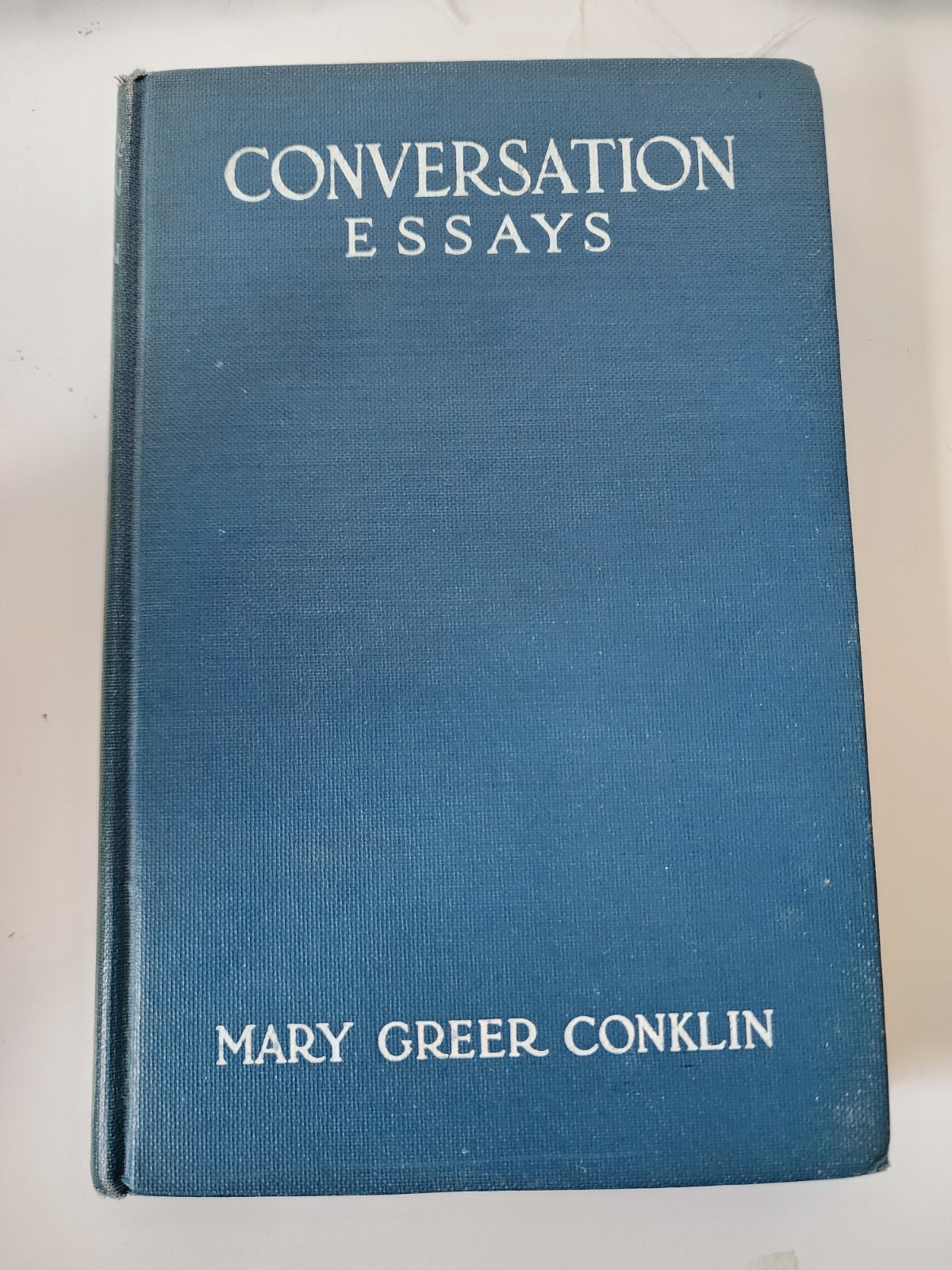 Vintage 1912 Hardcover Book „Conversation Essays“ by Mary Greer Conklin