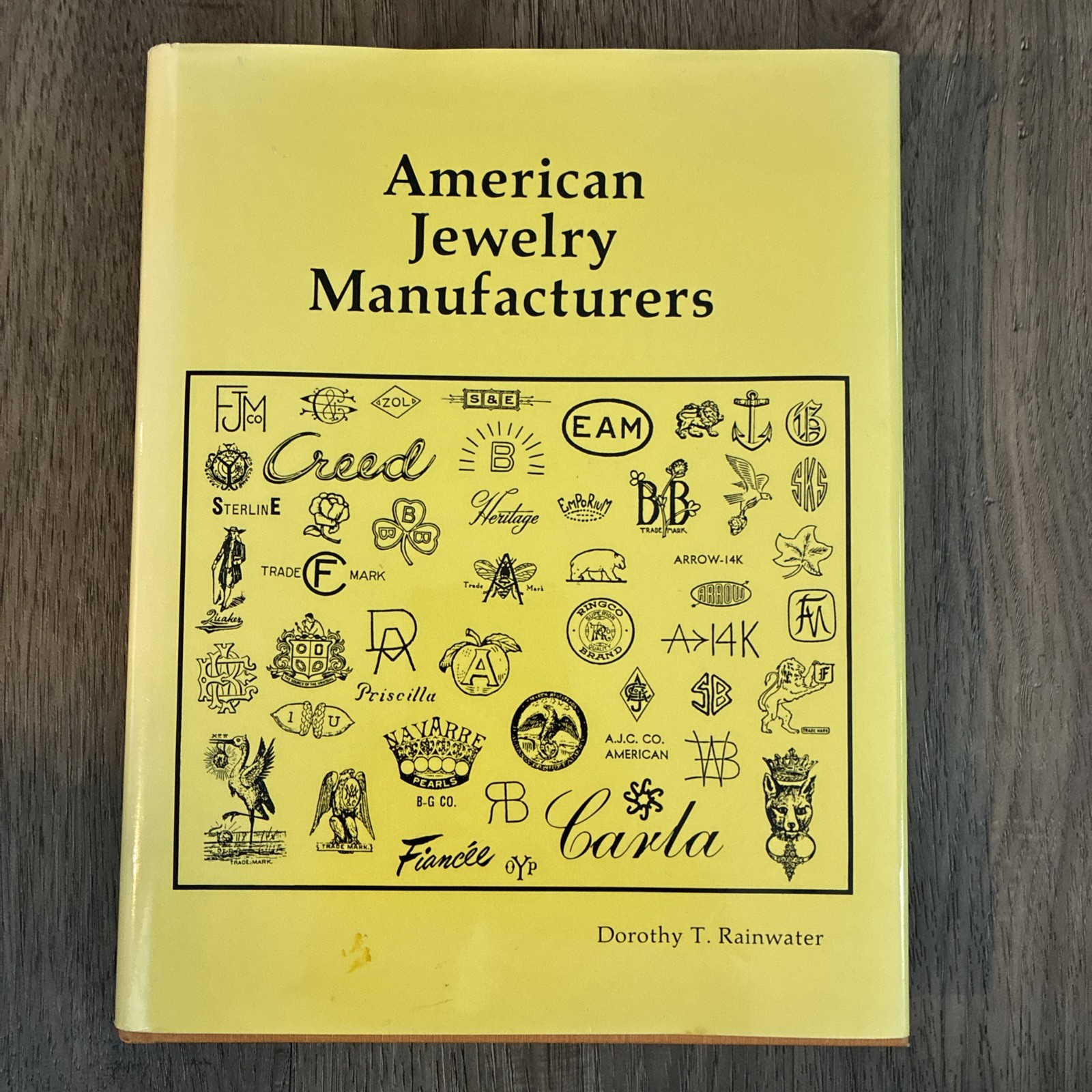 AMERICAN JEWELRY MANUFACTURERS Dorothy Rainwater Hallmarks Identification Book