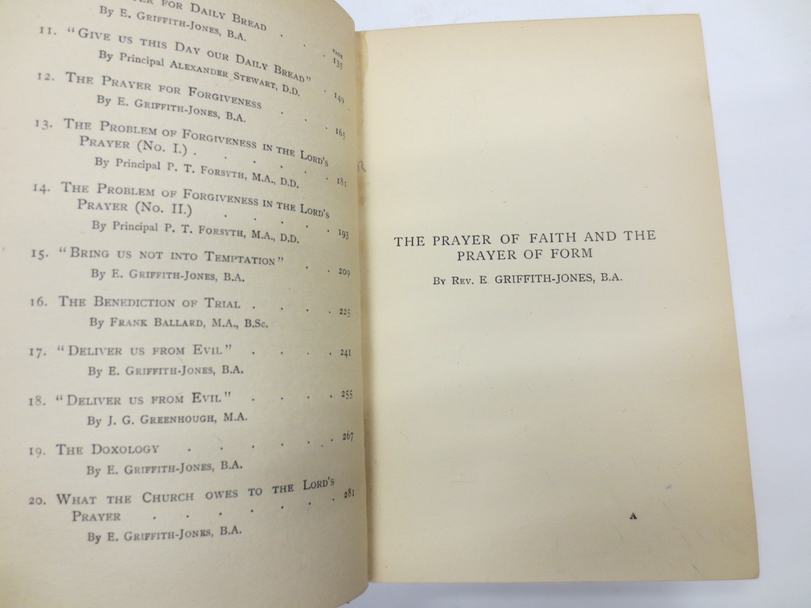 The Sermon on the Mount by E. Griffith Jones Exposition on the Lord’s Prayer HB