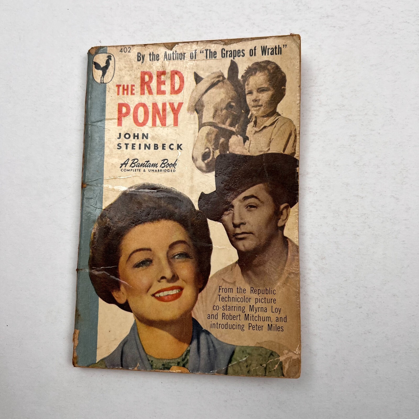 THE RED PONY by John Steinbeck (1948) Bantam Paperback PB