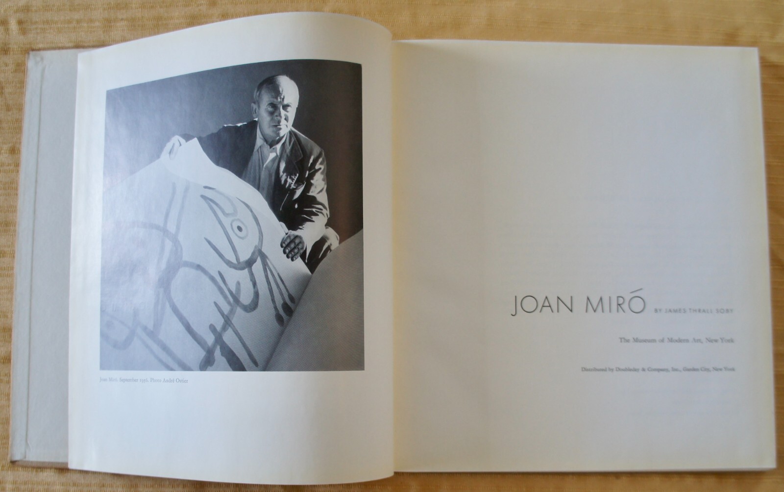 JOAN MIRO JAMES THRALL SOBY MOMA DOUBLEDAY 1959