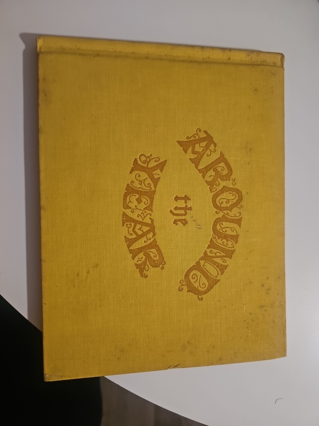 Around The Year 1957 edition Tasha Tudor hardcover illustrated library book