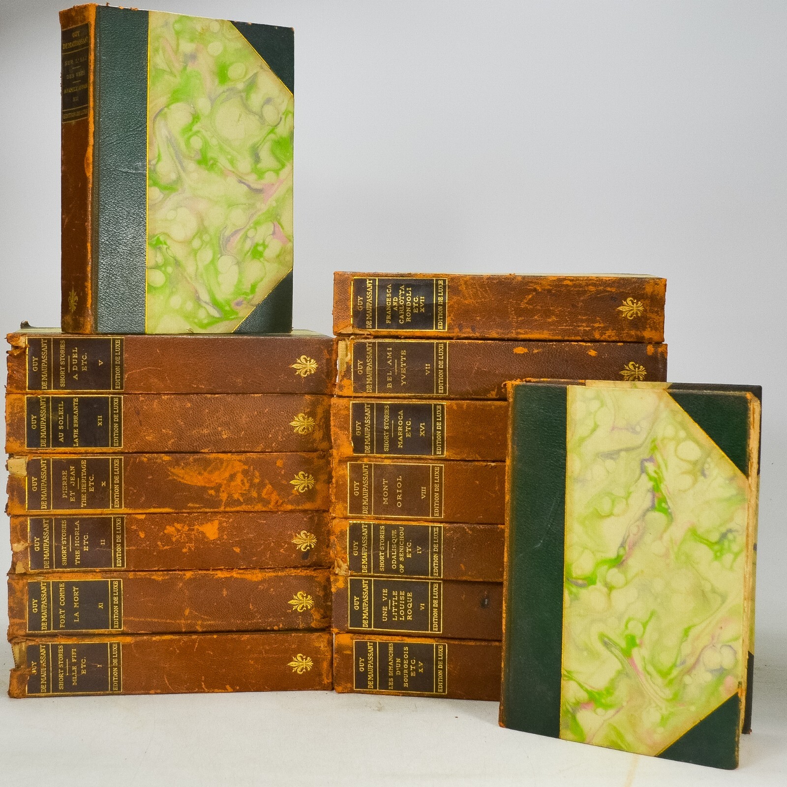 The Life Work of Henri Rene Guy de Maupassant Limited Edition 1903 15 Vols