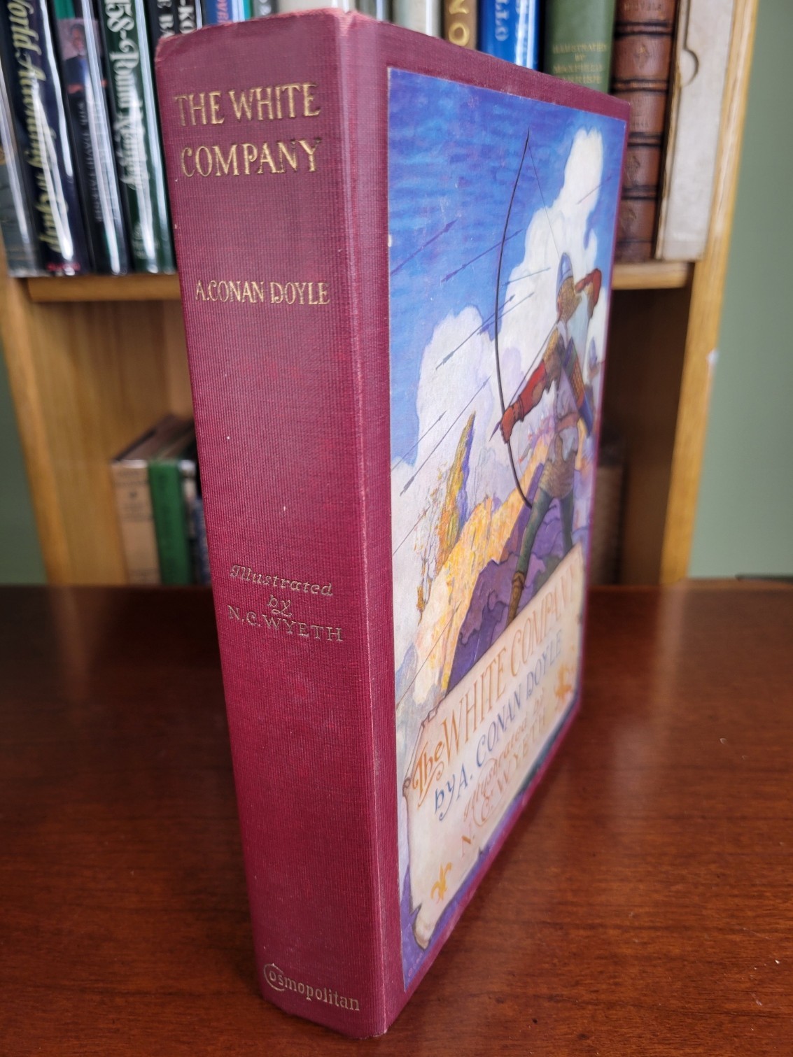 THE WHITE COMPANY by A Conan Doyle 1922, N.C. Wyeth Illustrations ~ Dust Jacket