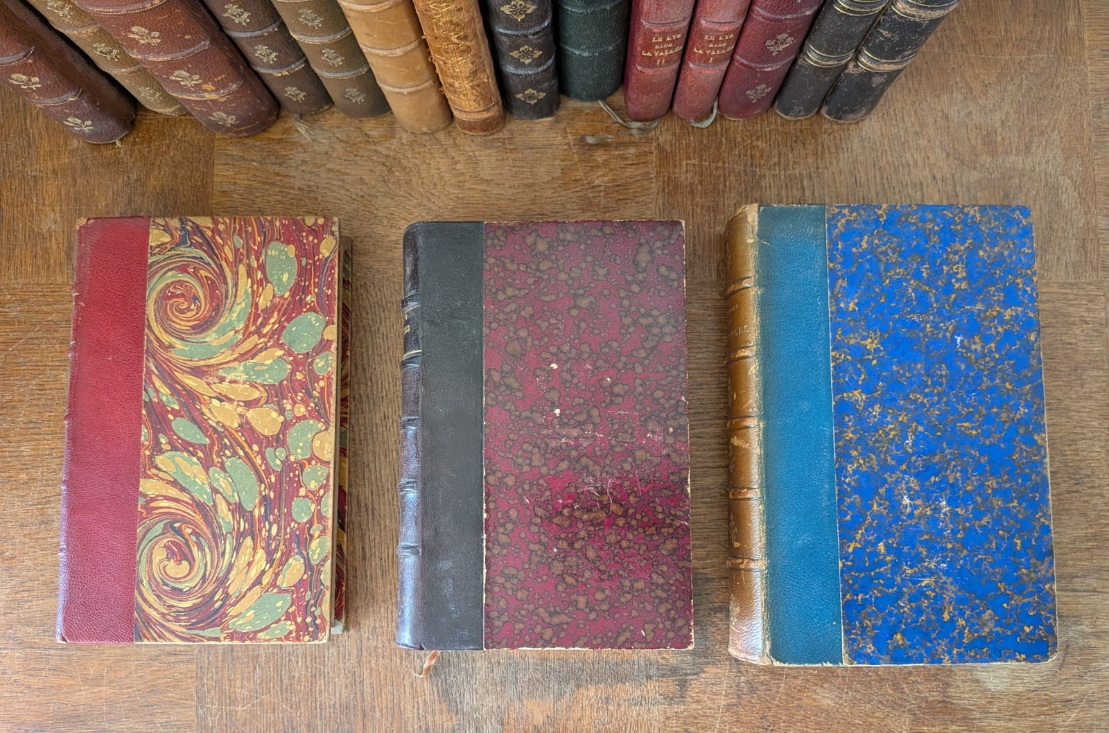 A lot of 17 antique French books from the 19/20th century