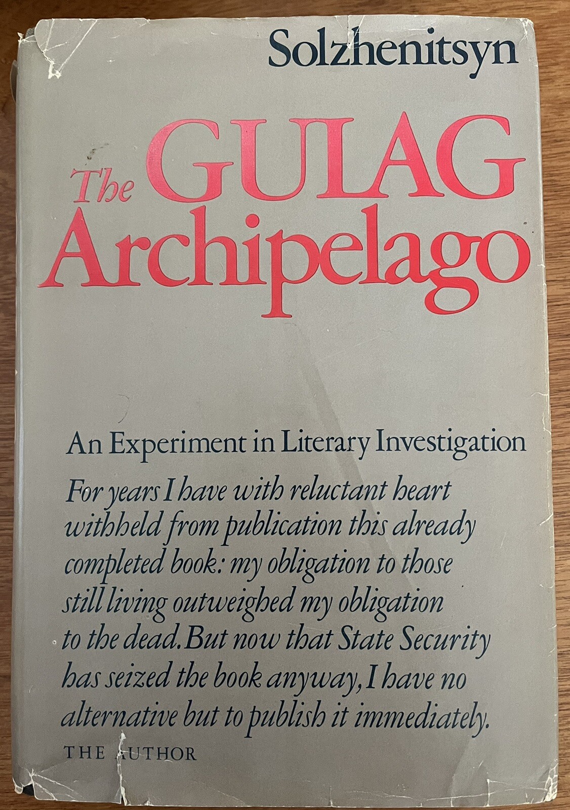 The Gulag Archipelago 1918-1956 Aleksandr Solzhenitsyn First 1st Edition HB DJ