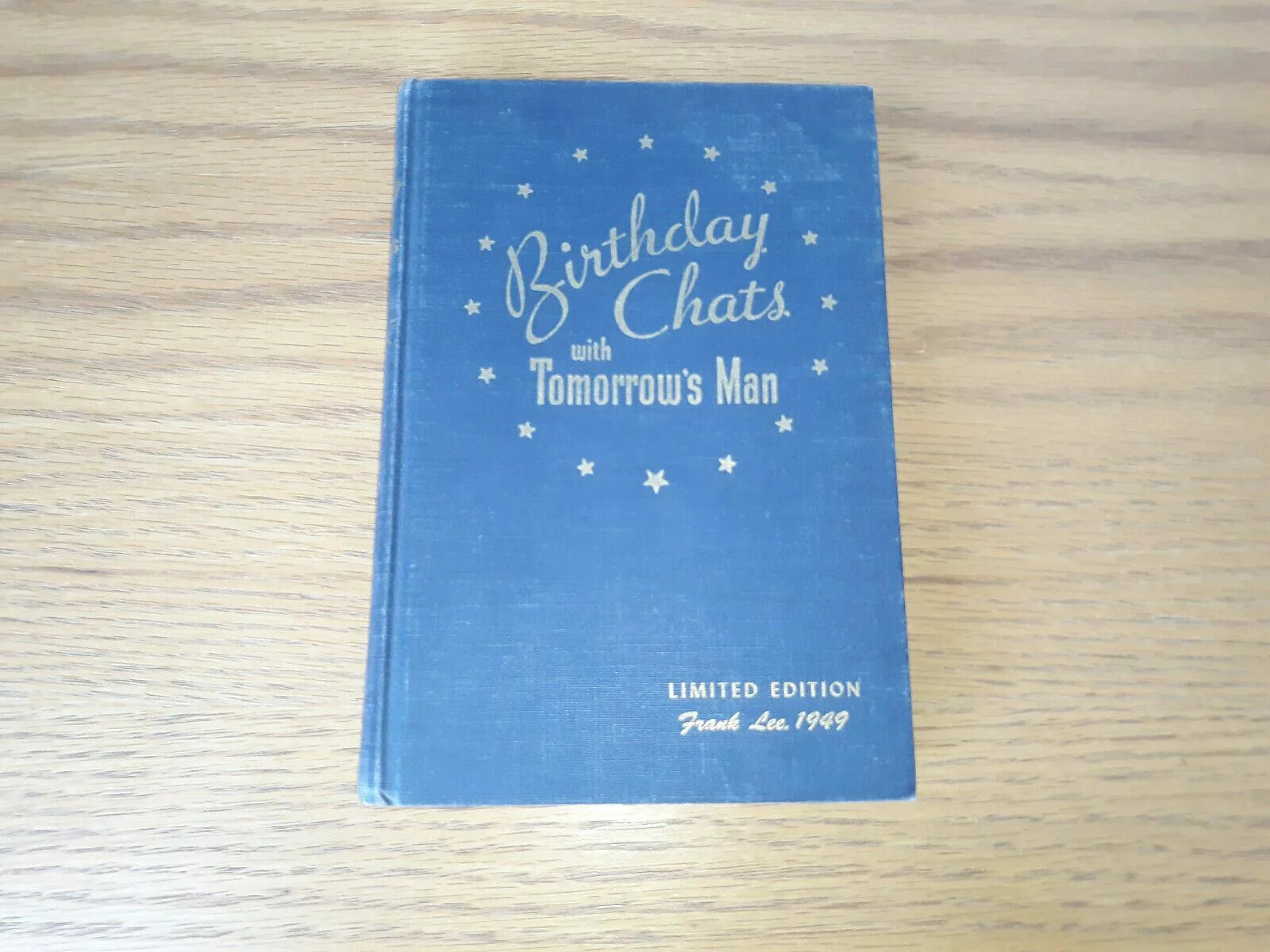 Birthday Chats with Tomorrow’s Man for Boys in Their Teens Hardcover – 1940