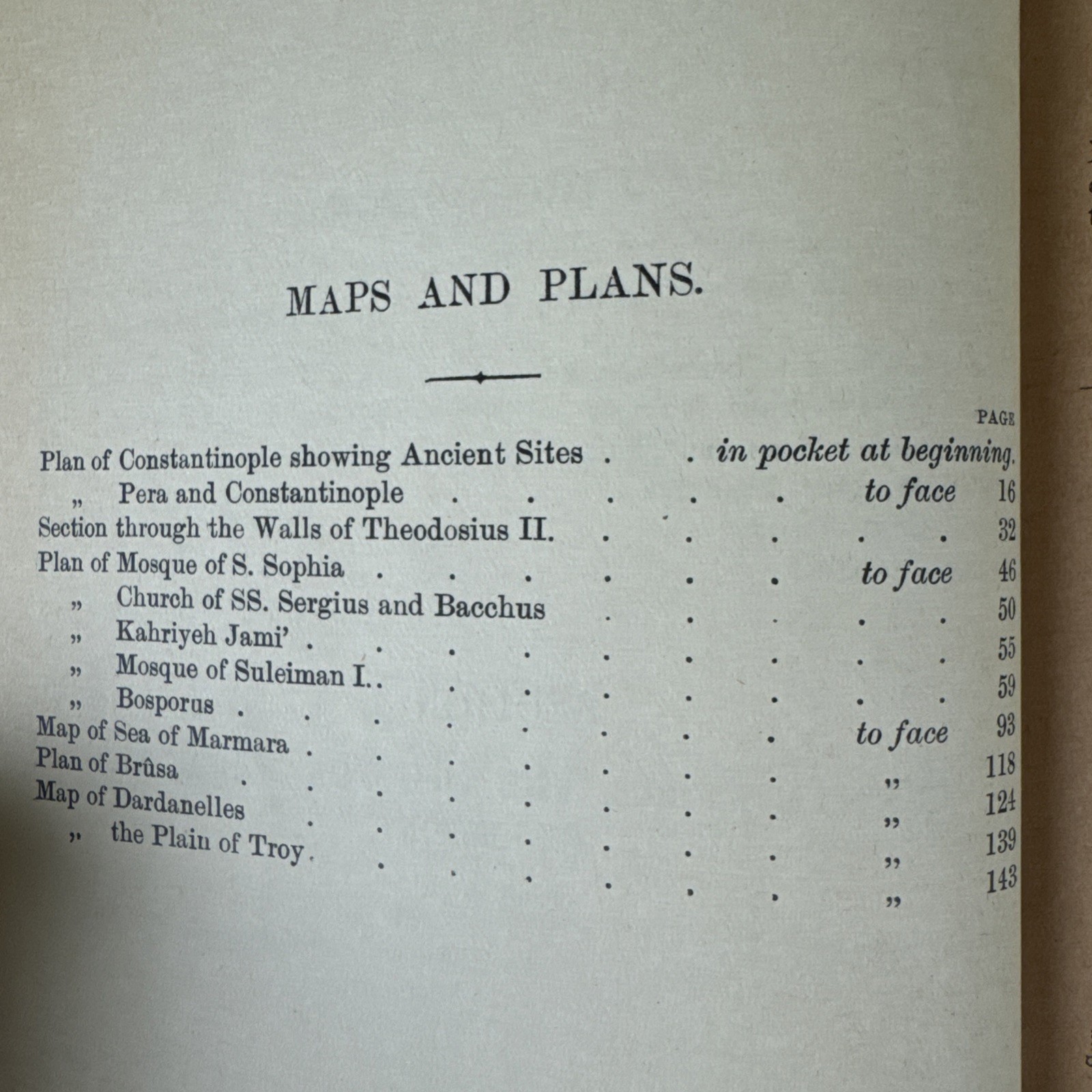 MURRAYS HAND-BOOK FOR CONSTANTINOPLE, BRUSA & THE TROAD 1905~W TRAVEL MANUSCRIPT