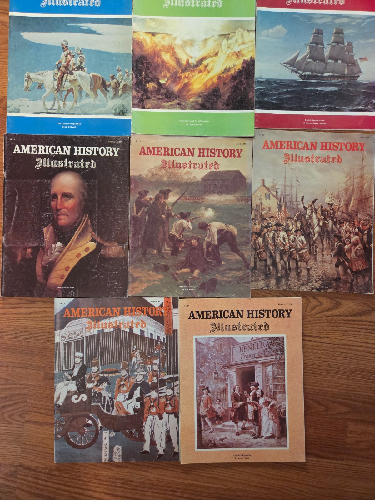 American History Illustrated Magazine lot of 11 Issues 1975-1979