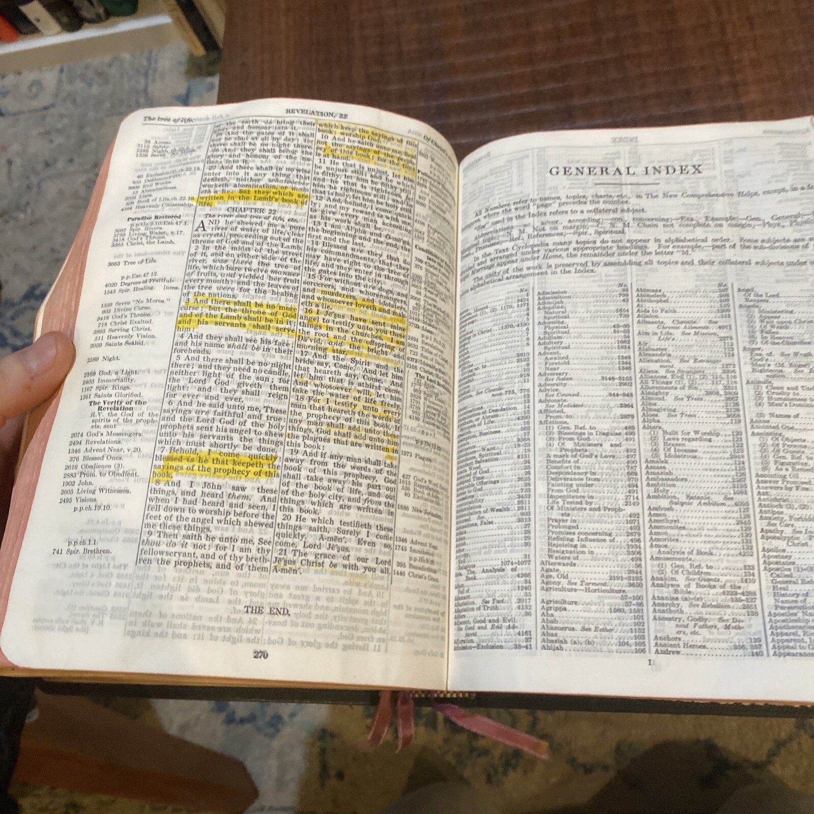 The New Chain Reference Bible Thompson Kirkbride 3rd Improved Ed. Damaged B22