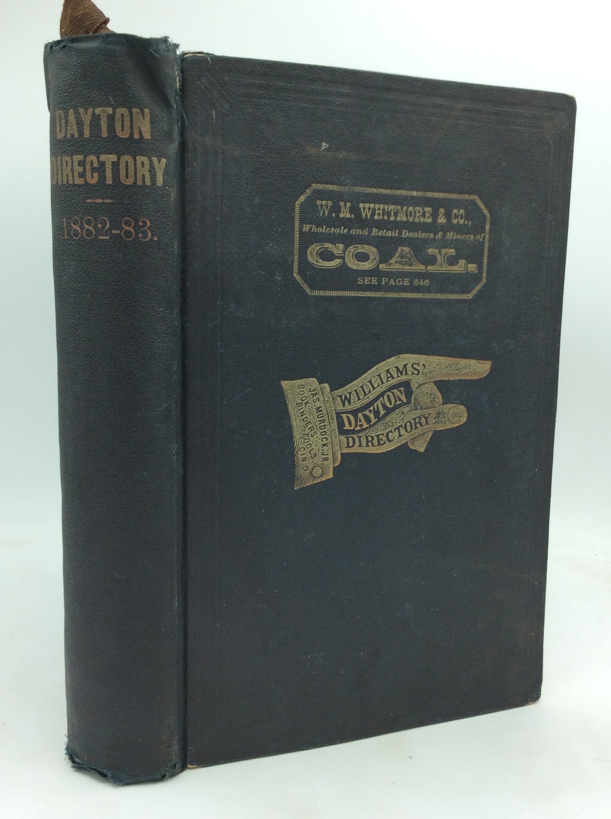 WILLIAMS‘ DAYTON CITY DIRECTORY for 1882-83 – 1st ed – Ohio – RARE
