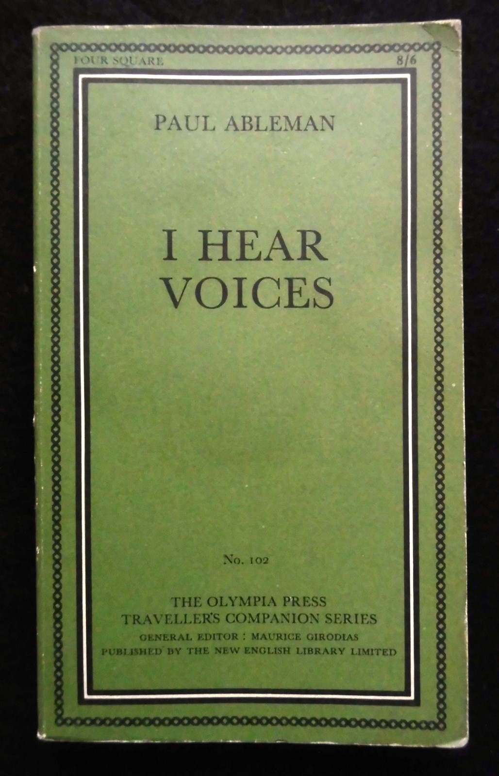 PAUL ABLEMAN – I Hear Voices (1966) Olympia Press Traveller’s Companion No. 102