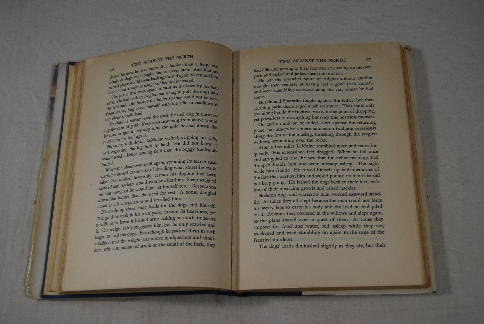 Two Against the North Bertrand Shurtleff 1949 First Edition w/ Dust Jacket