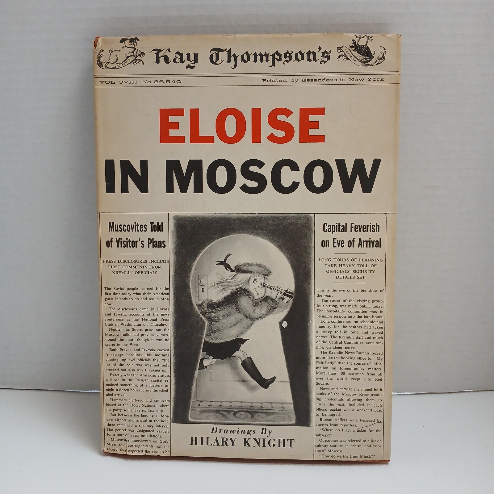 Eloise in Moscow Kay Thompson 1st Edition 1959 Vintage Childrens Book HC Russia