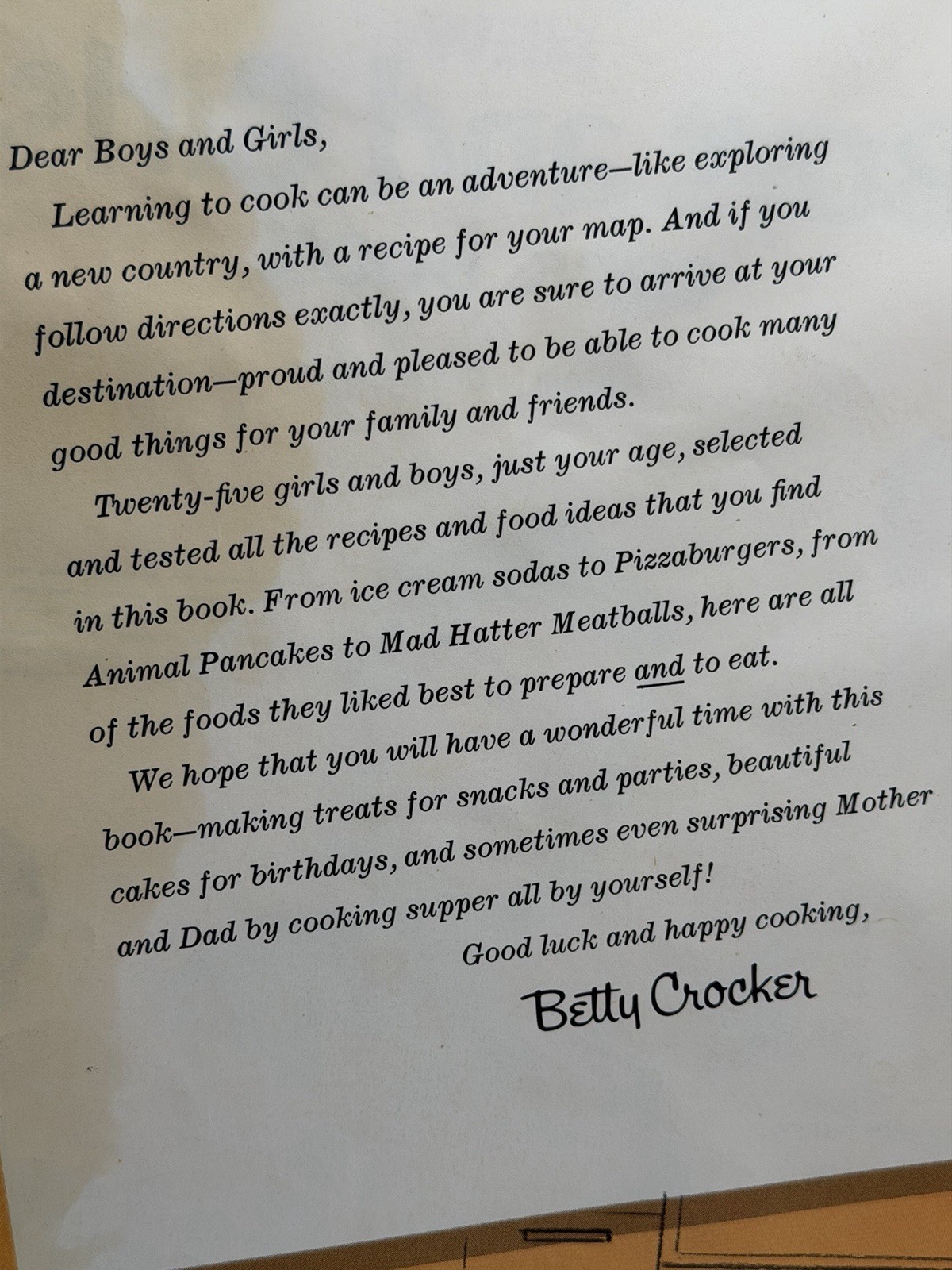 Betty Crocker’s New Boys and Girls Cook Book 1965 1st Edition 1st Printing