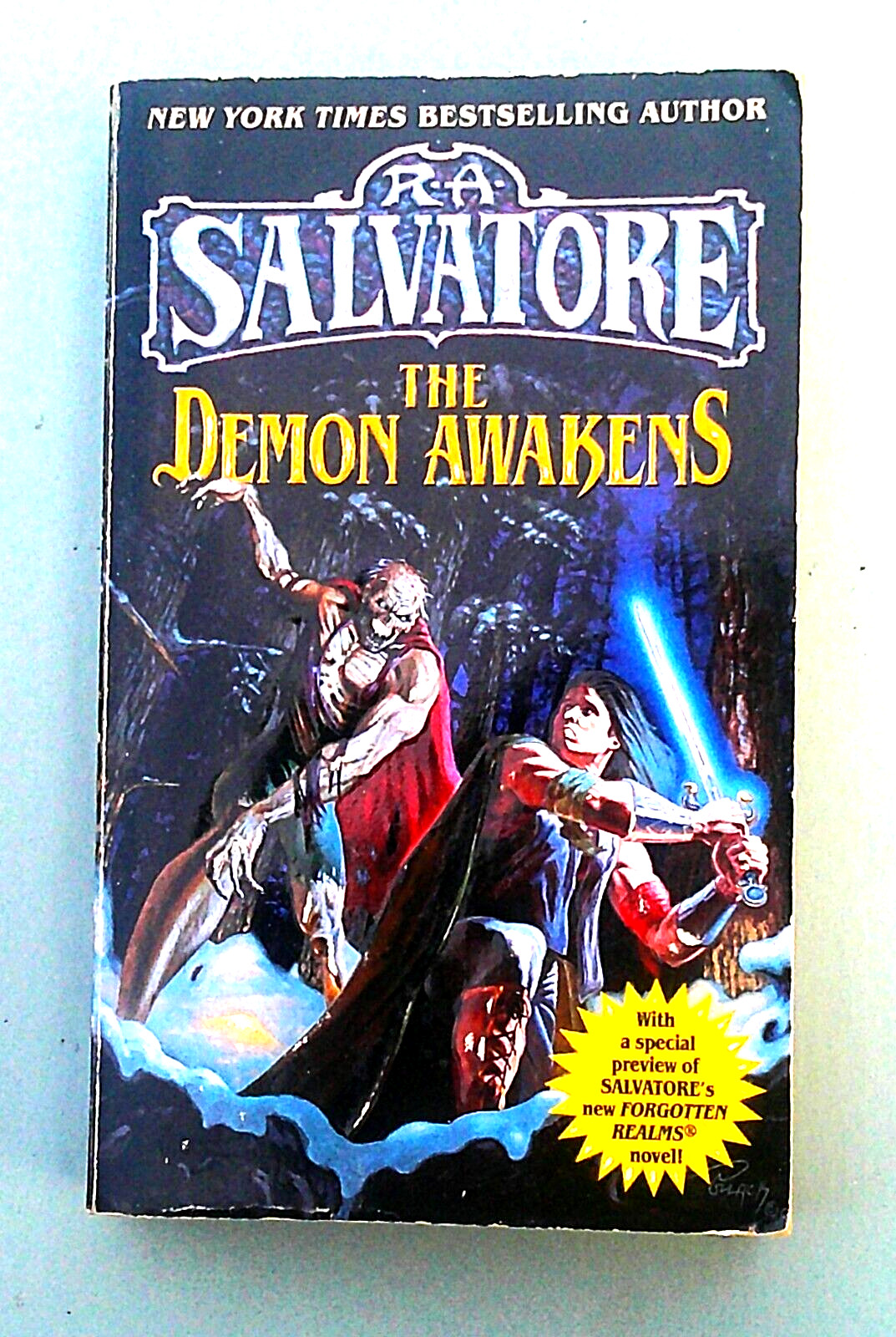 The Demon Awakens by R. A. Salvatore Pb Tight. Fantasy Elbryan Wynden No Odor