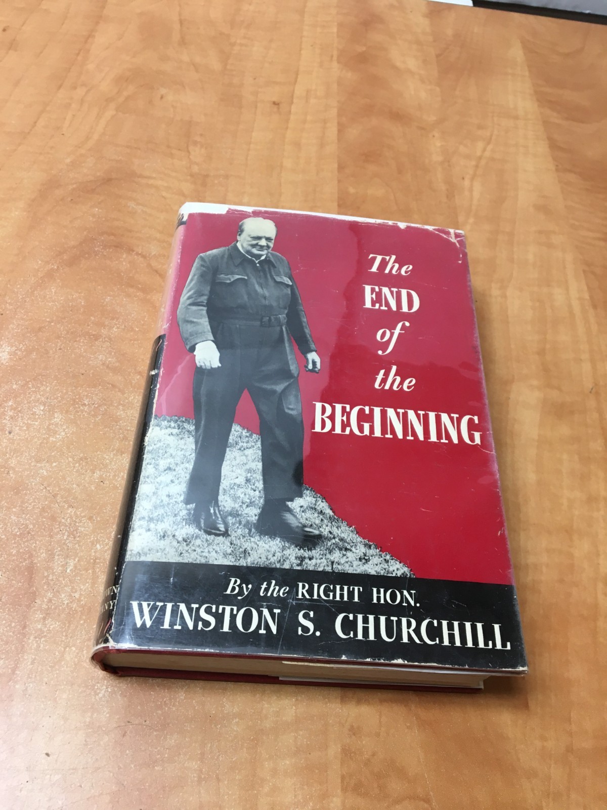 Winston S Churchill / The End of The Beginning 1st Edition 1943 w/dust jacket b1