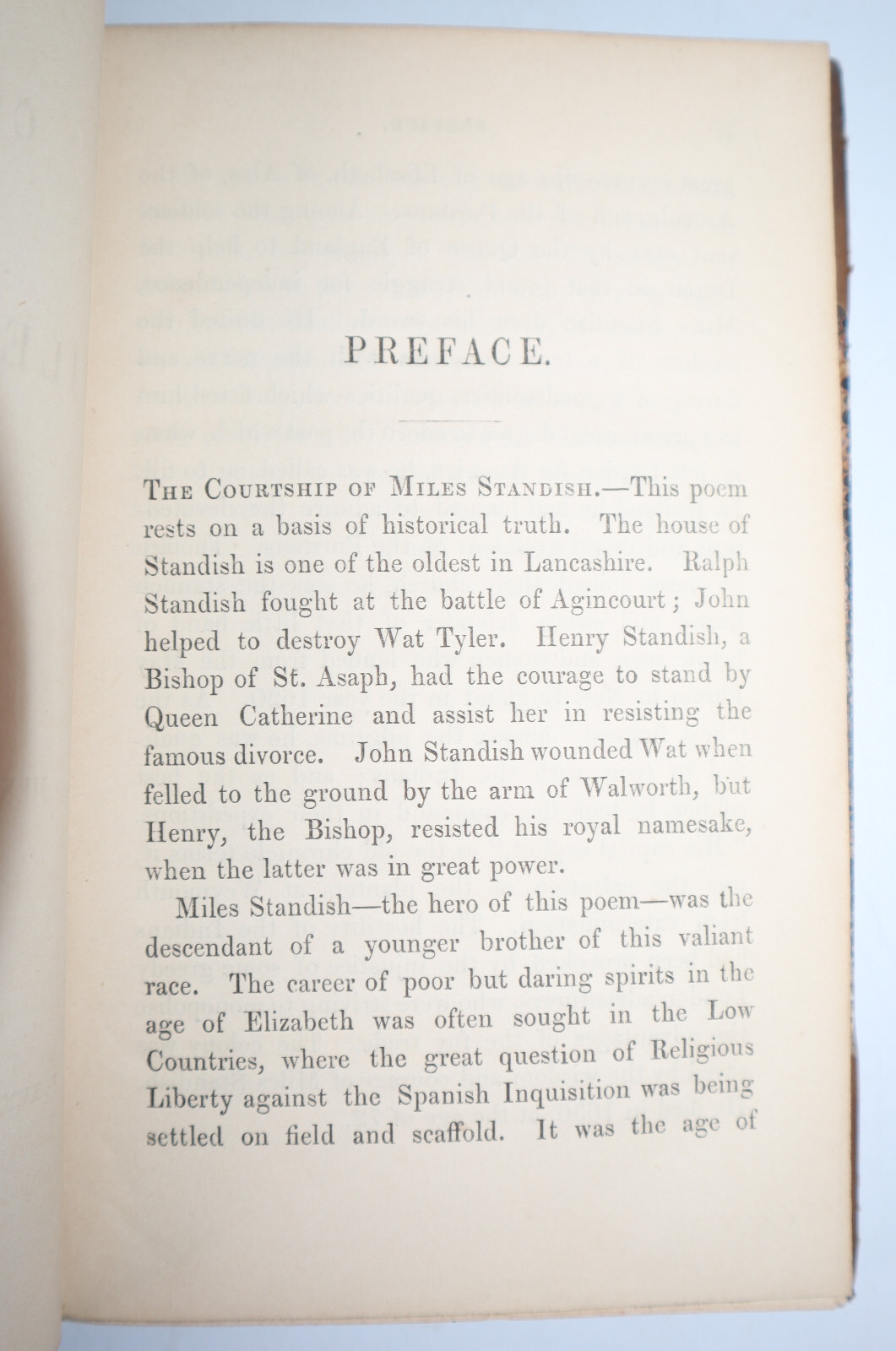 1858 The Courtship of Miles Standish & Other Poems by Henry W LONGFELLOW 2nd Ed