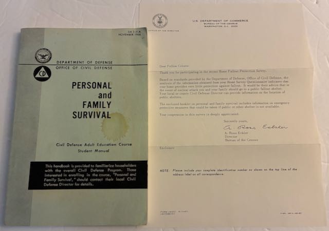 1966 Department of Defense Personal Family Survival Book SM 3-11 & Letter
