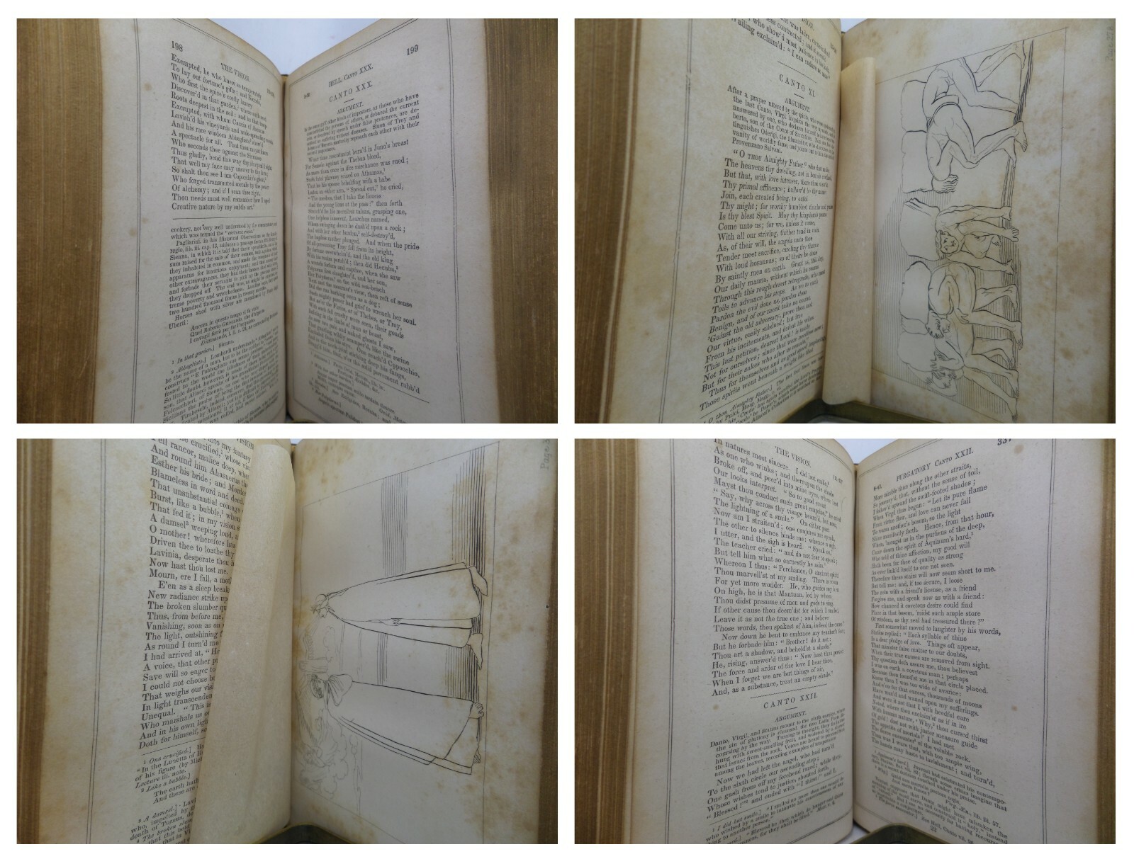 THE VISION; OR, HELL, PURGATORY, AND PARADISE 1852 DANTE ALIGHIERI, FLAXMAN ILLS