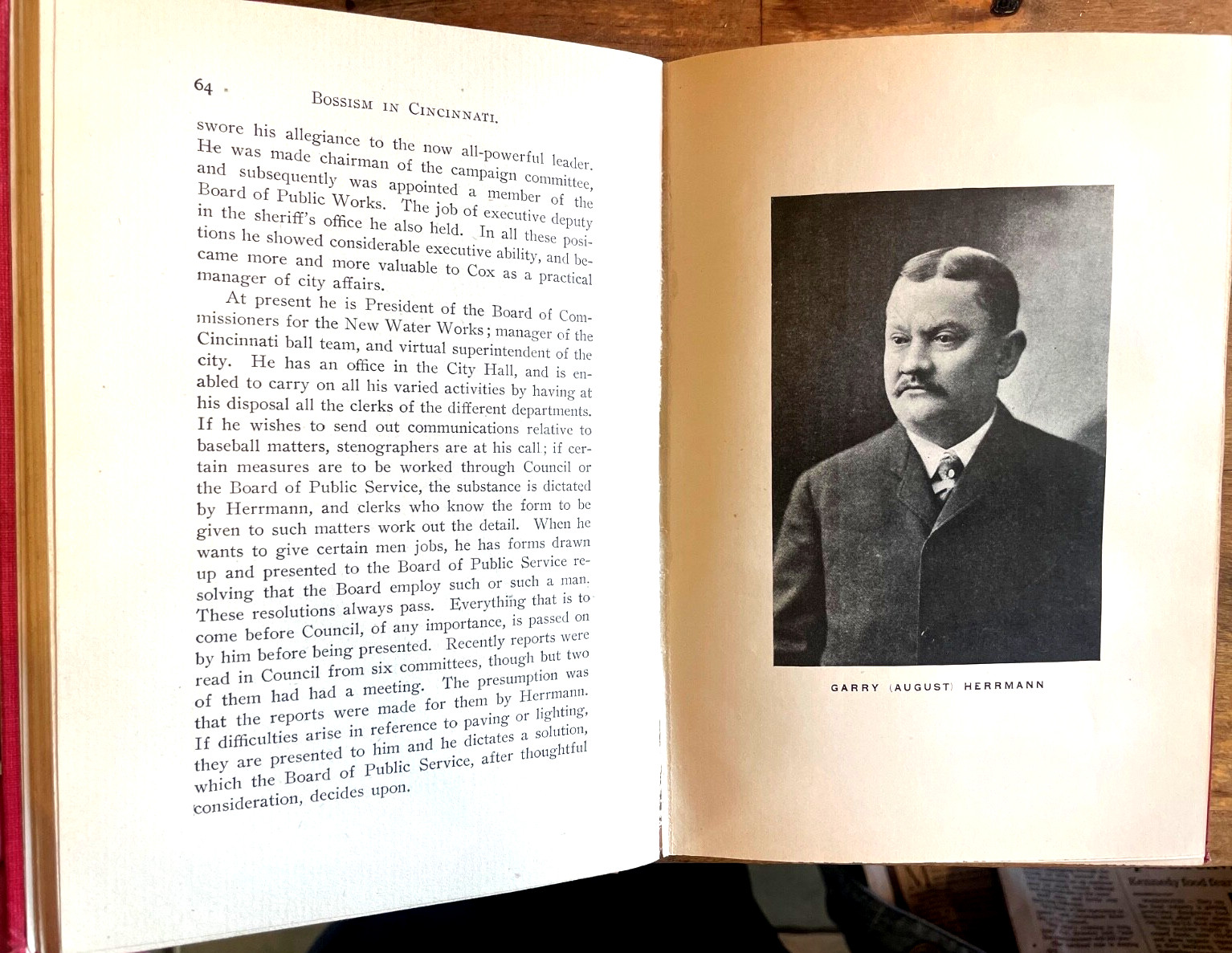 Bossism in Cincinnati- Henry C. Wright, 1905, Illustrated, 1st Edition, RARE