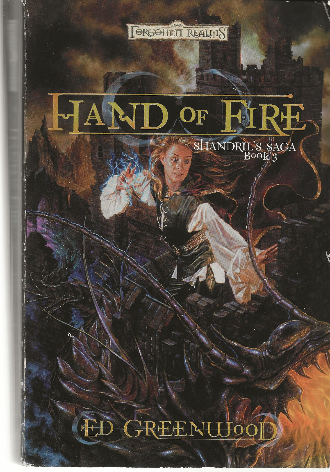 Hand of Fire Shandril’s Saga Book 3 Ed Greenwood 2002 Paperback Acceptable
