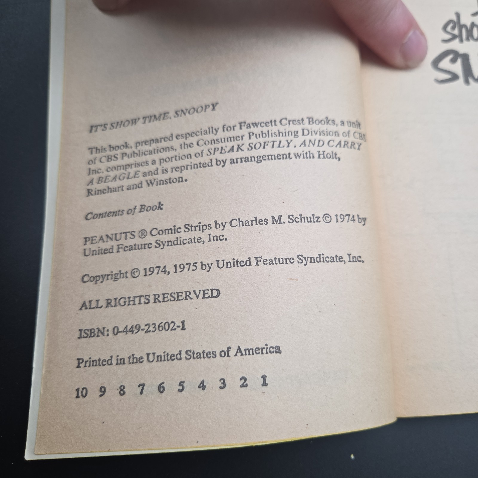 Snoopy Box Set #1 Charles M Schulz Peanuts, Fawcett Crest 1974