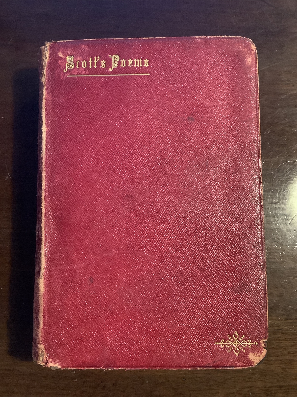 The Poetical Works Of Sir Walter Scott, 1883. Leather bound. nimmo & co Edinburg