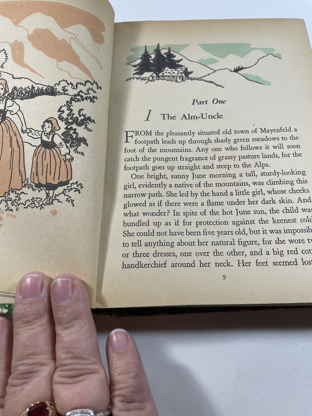 1955 Heidi by Johanna Spyri Hardcover Book Whitman Publishing Janet Smalley pics