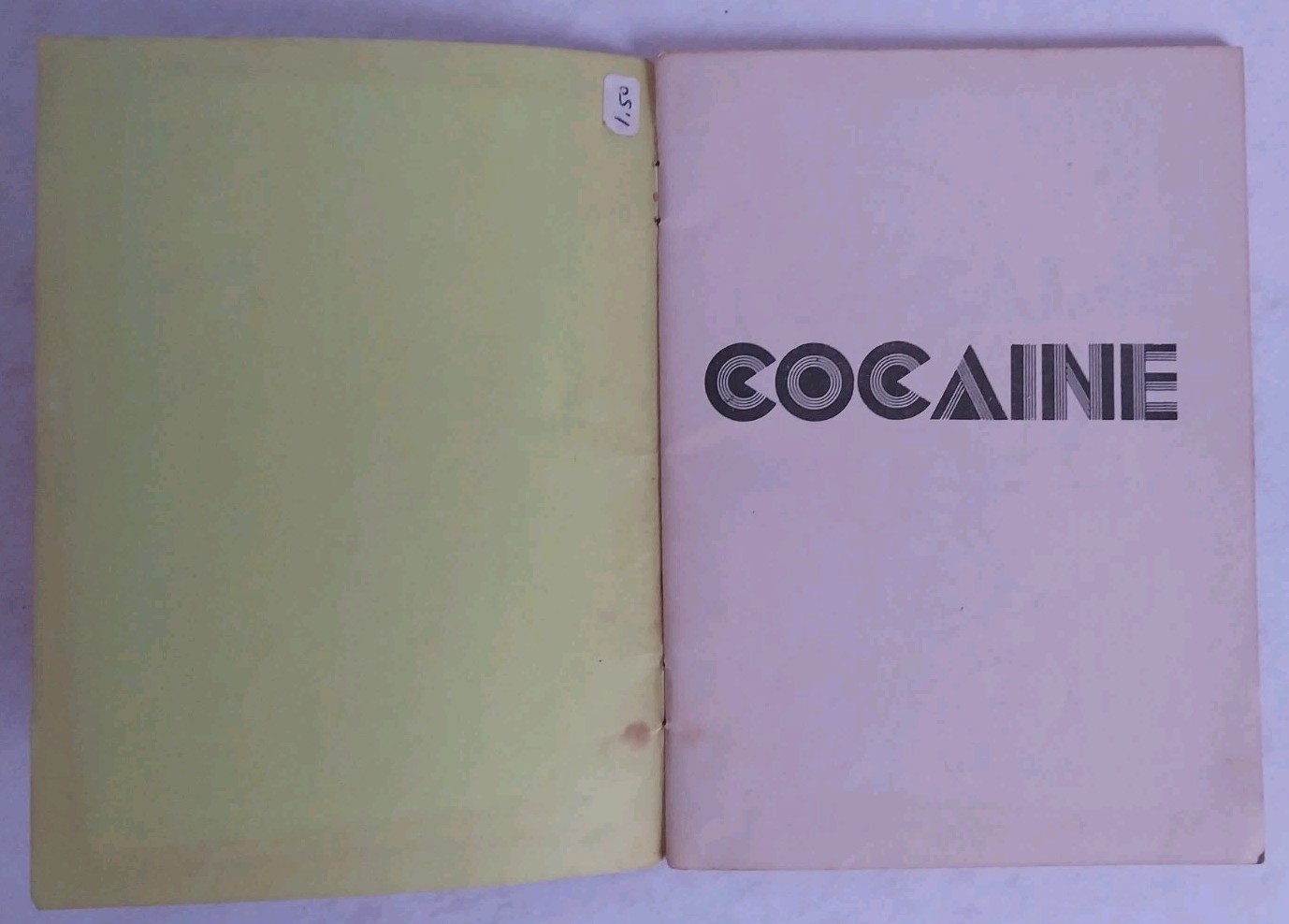 Cocaine by Aleister Crowley – 1973 Level Press Stapled Pamphlet