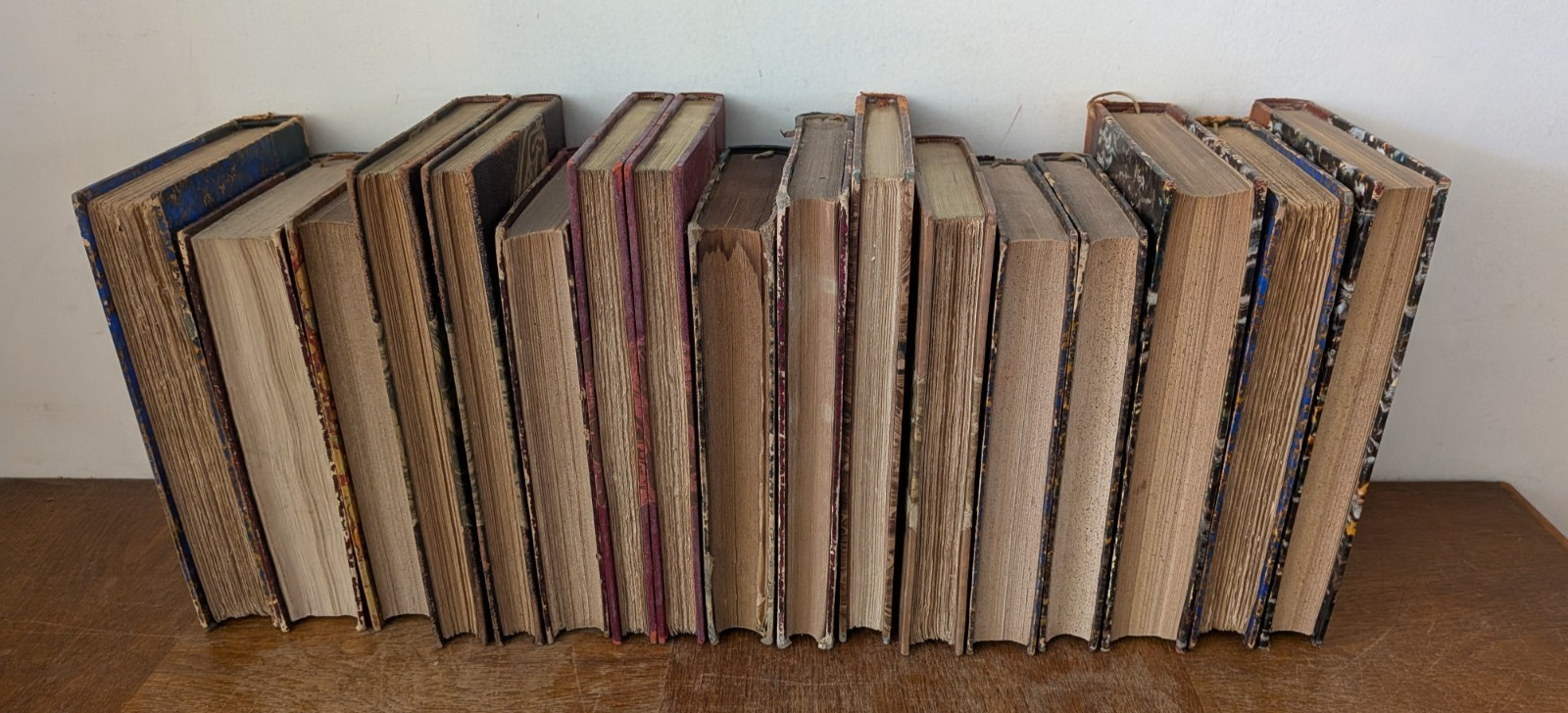 A lot of 17 antique French books from the 19/20th century