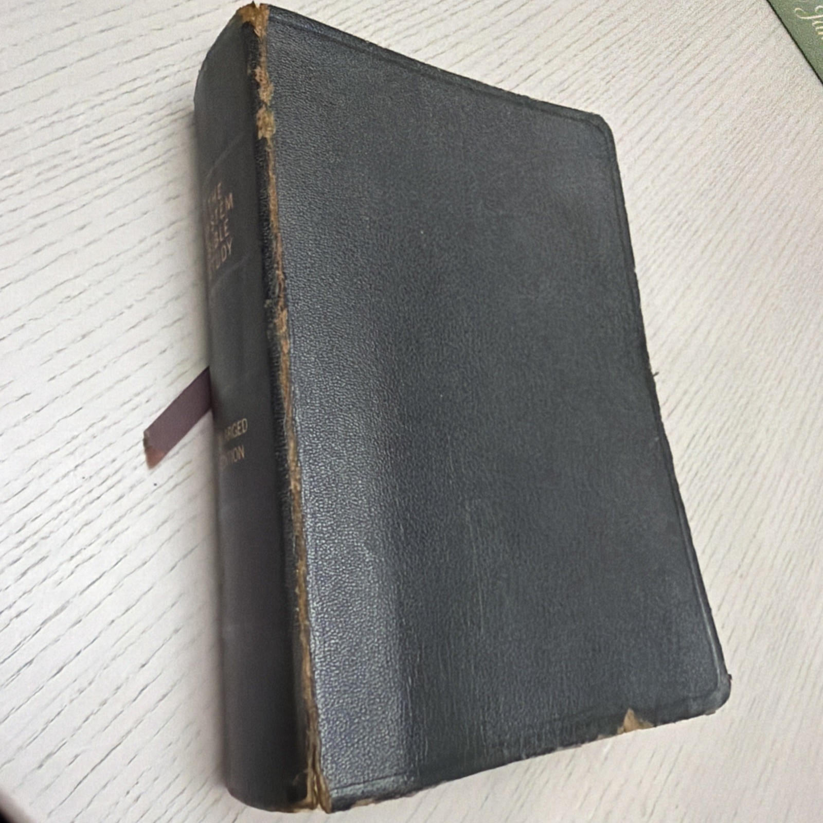 The System Bible Study Enlarged Edition Genuine Morocco Leather 1964 KJ & Instr.