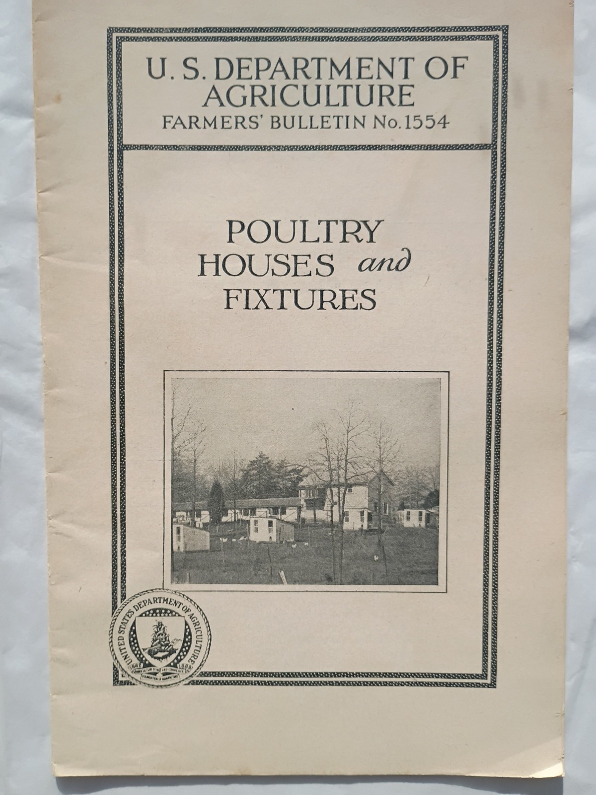 Two Poultry House Construction 1914/1934 USDA Agricultural Bulletins (984)