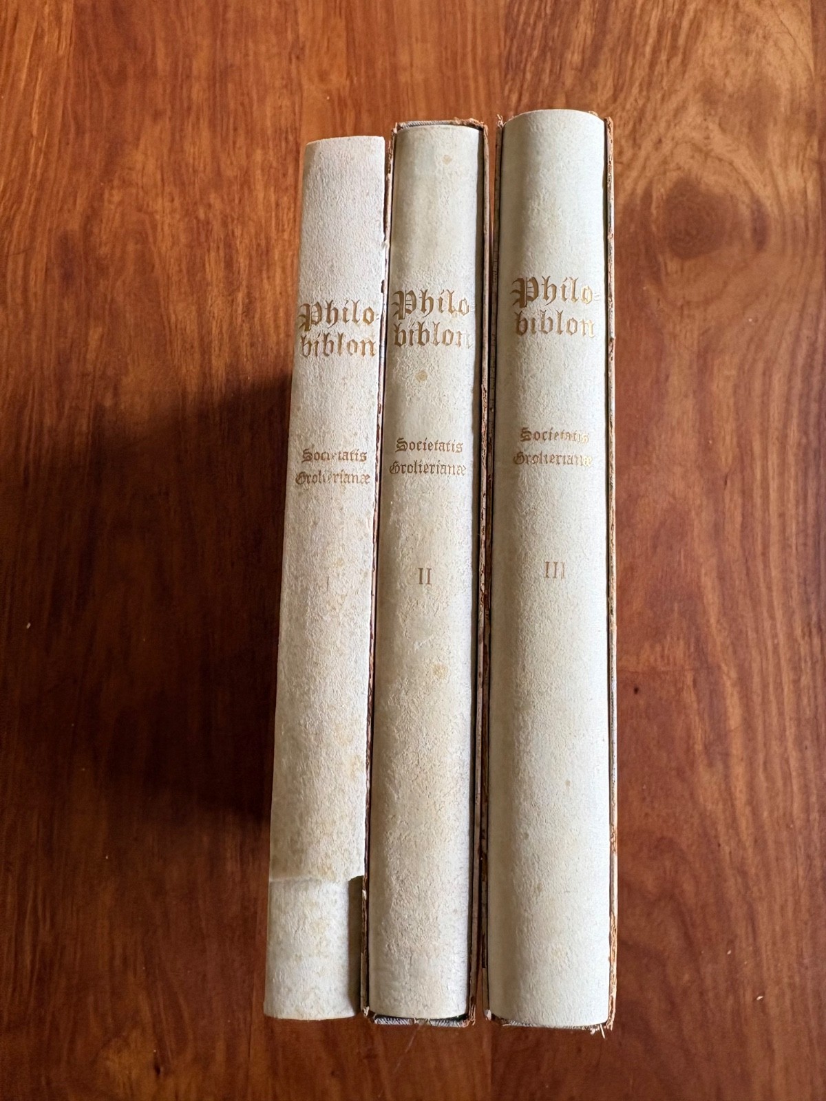 THE PHILOBIBLON OF RICHARD DE BURY 1889 3 VOLUME SET GROLIER CLUB LTD 1 OF 297