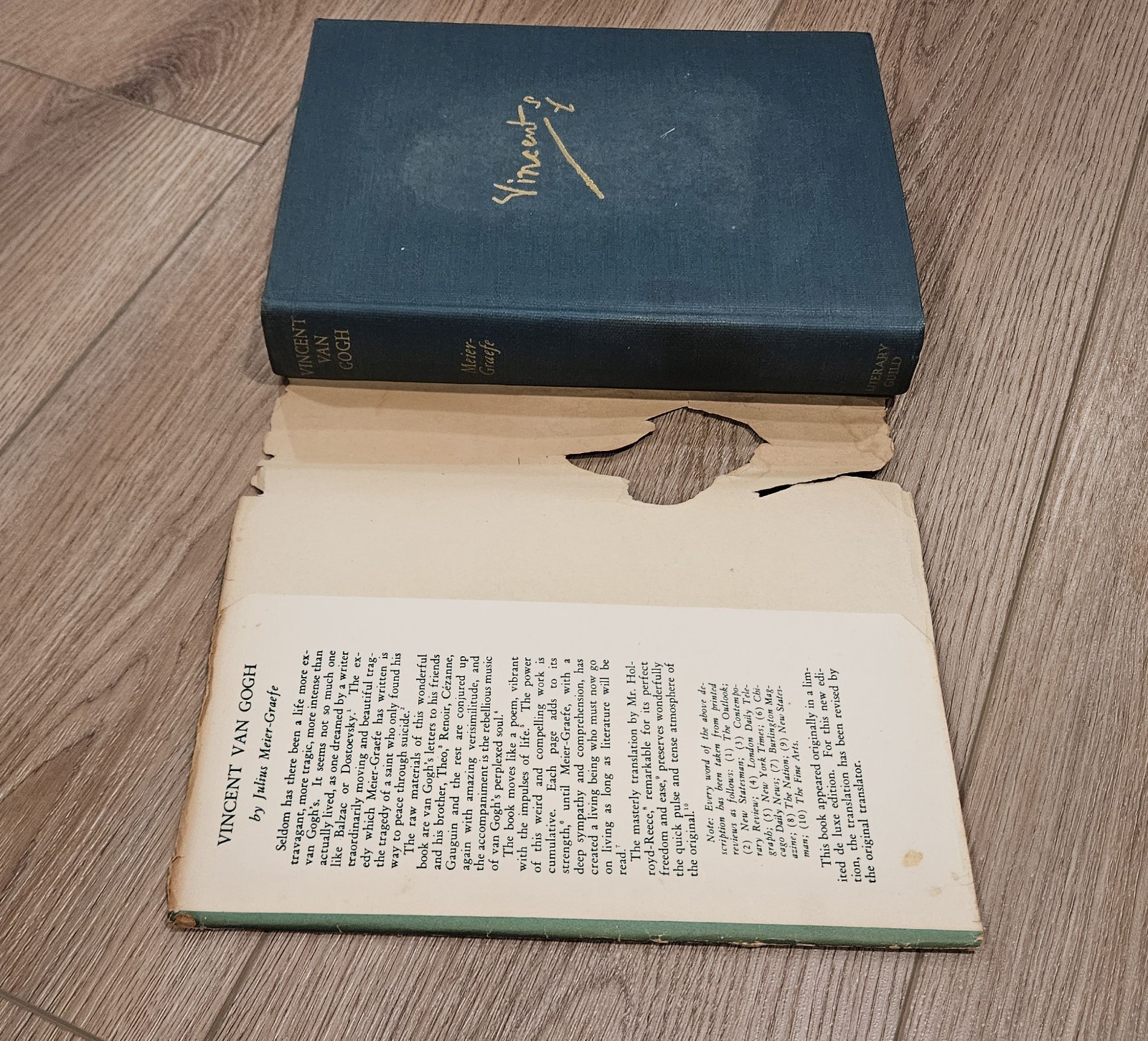 Vincent Van Gogh: A Biographical Study, by Julius Meier-Graefe, 1933 HC DJ