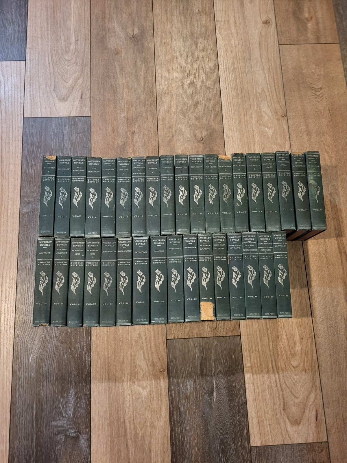 Waverly Novels By Sir Walter Scott Set of 35 Thistle Edition Harpers 1900
