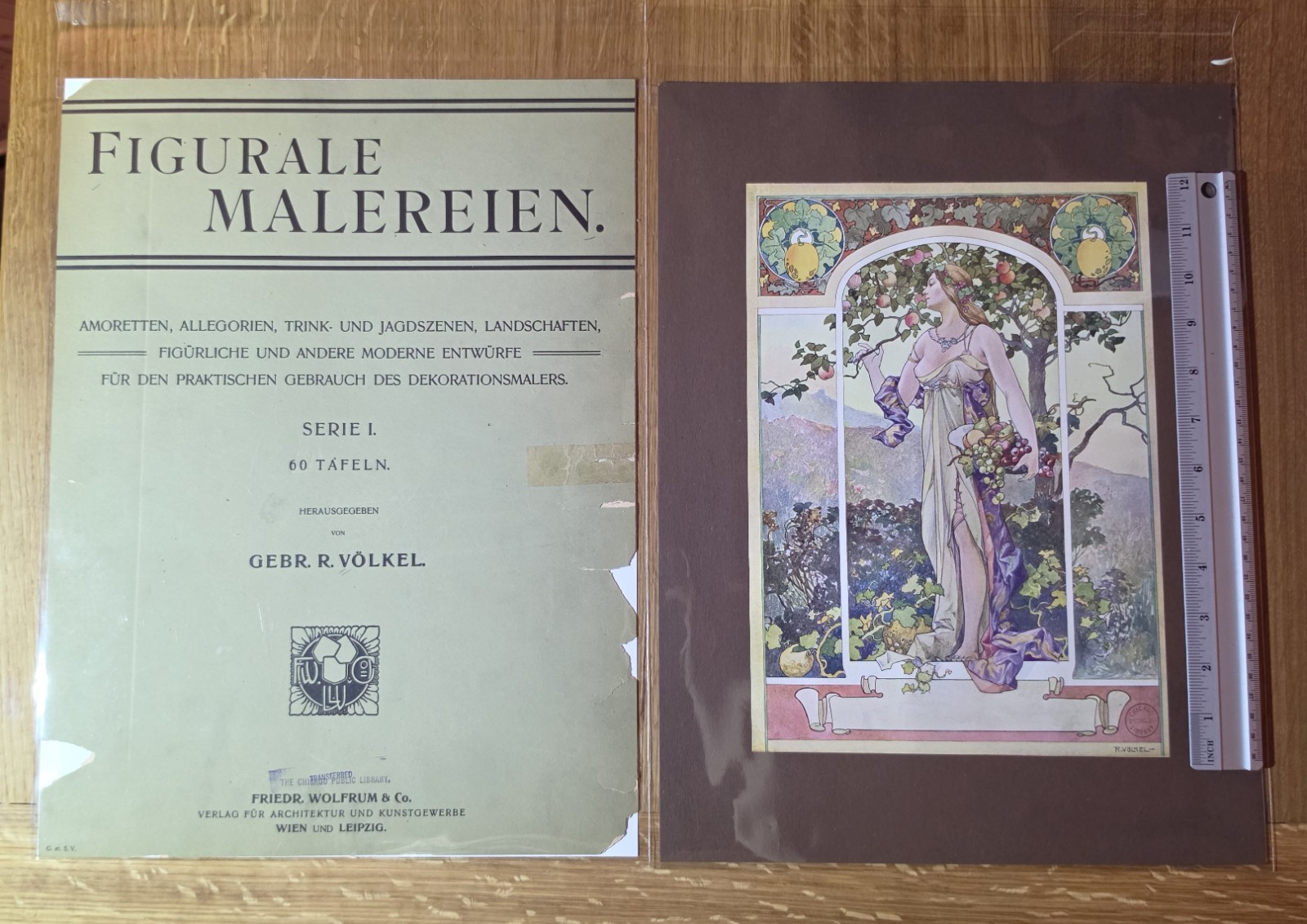 1910 – FIGURALE MALEREI??- R. Volkel – 60 Color Plates – Art Nouveau, Secession