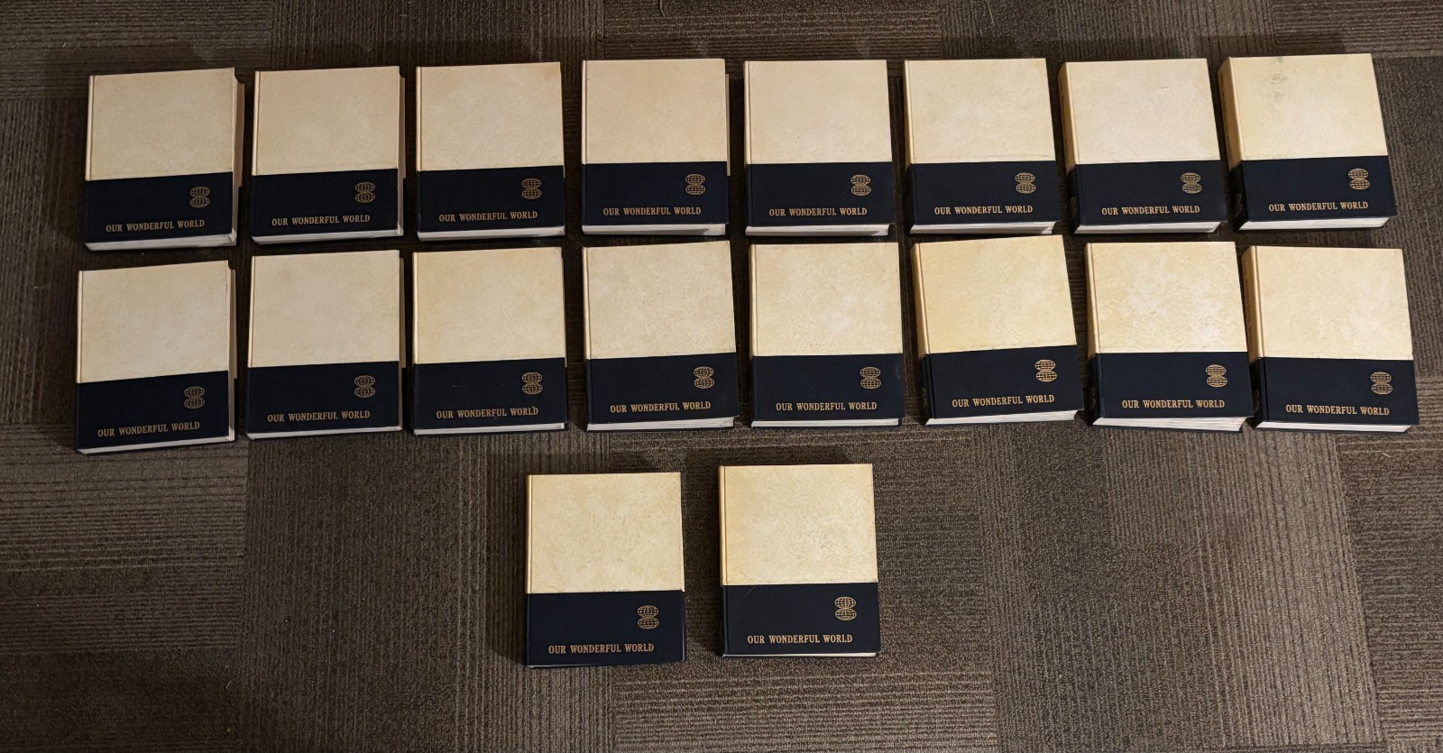 RARE Vtg. 1968 Our Wonderful World Volumes 1-18 HC Lot Children’s Encyclopedia