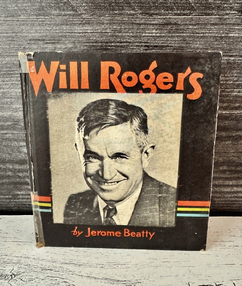 Big Little Book Will Rogers #1096 Saalfield Film Star Vintage BLB