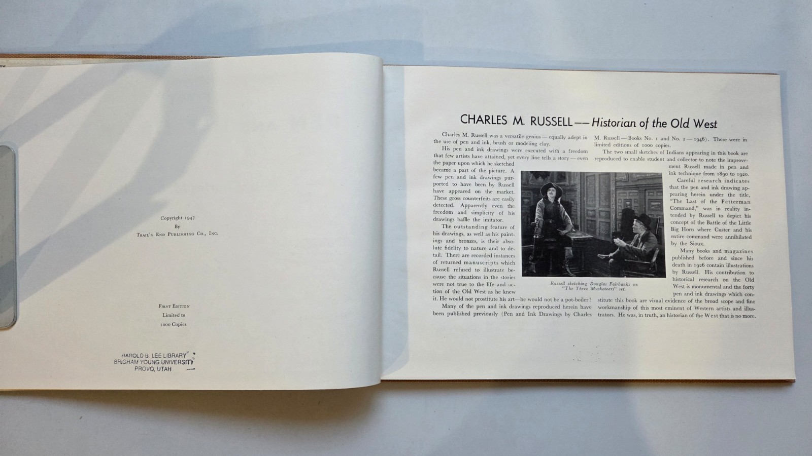 Forty Pen and Ink Drawings by Charles Russell (First Edition, 1947 Hardcover)