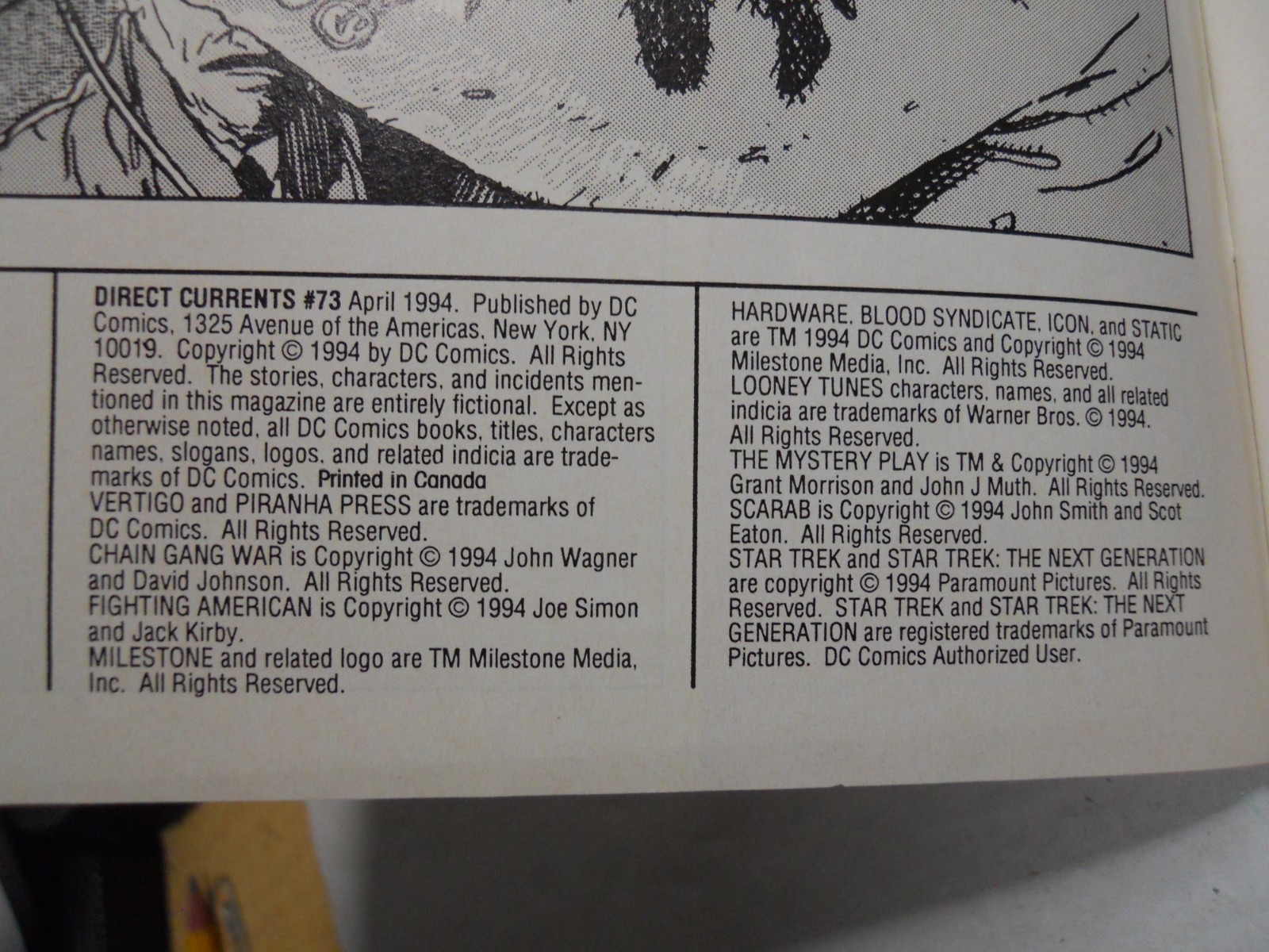 lot 6 DC Comics comic strip book, sampler Zero Month DC Direct Currents handouts