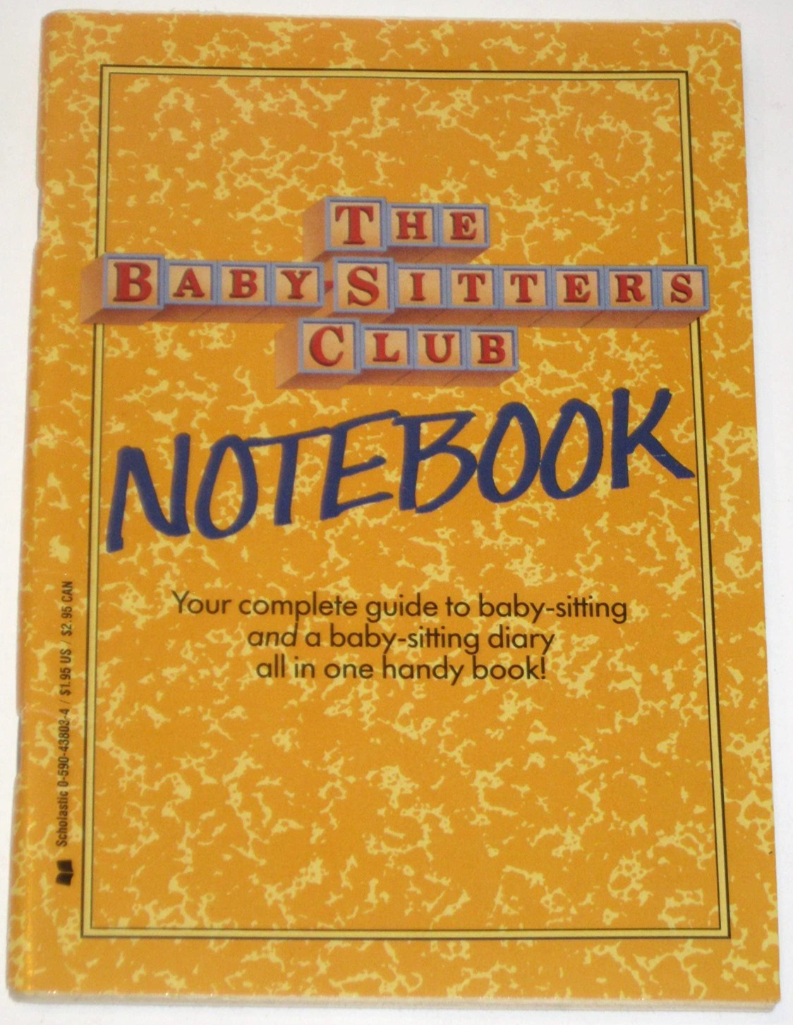 Babysitters Club Notebook Scholastic Vintage Children’s Book pb book