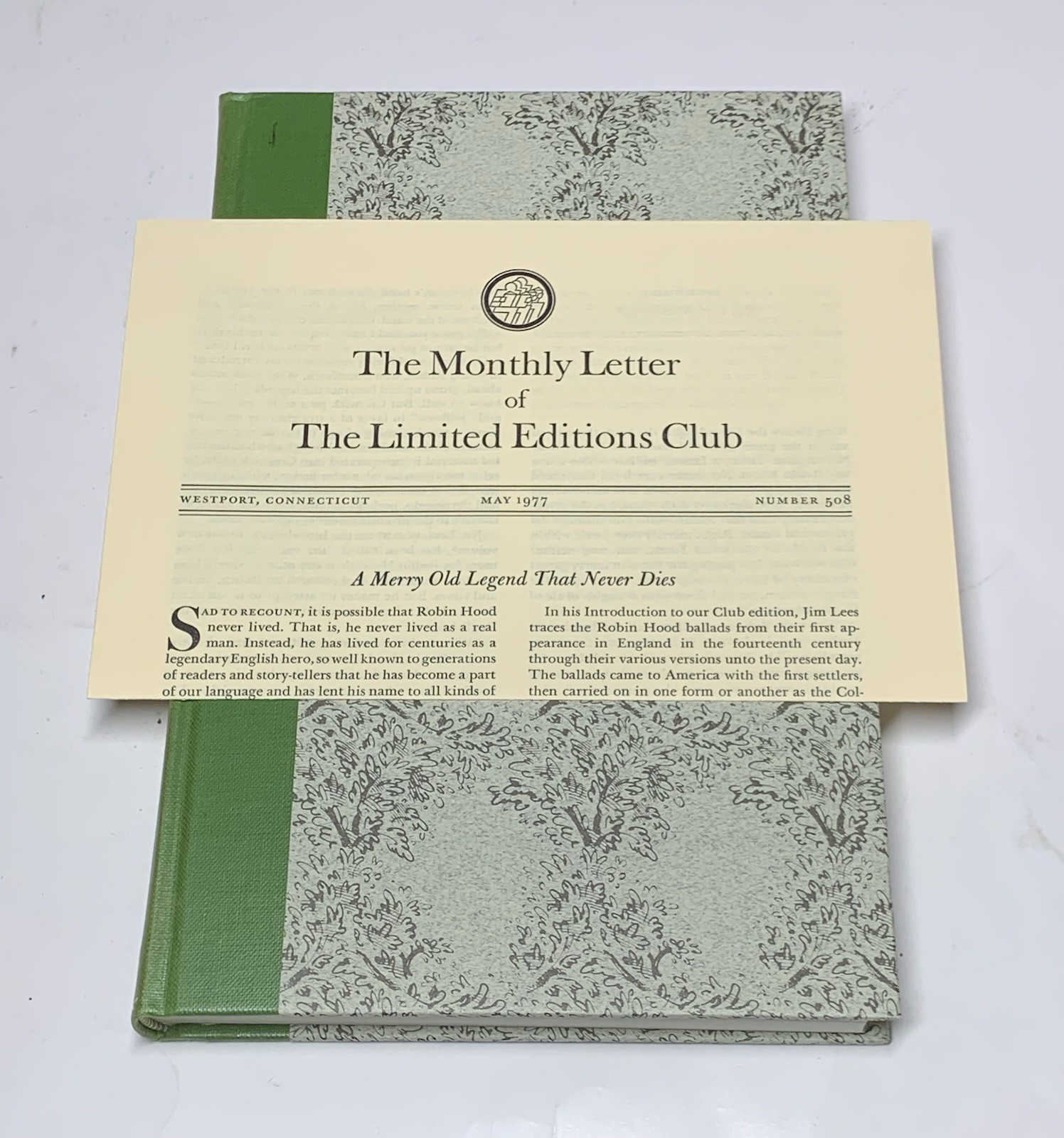 The Ballads Of Robin Hood Limited Editions Club #364 Signed Illustrated Slipcase